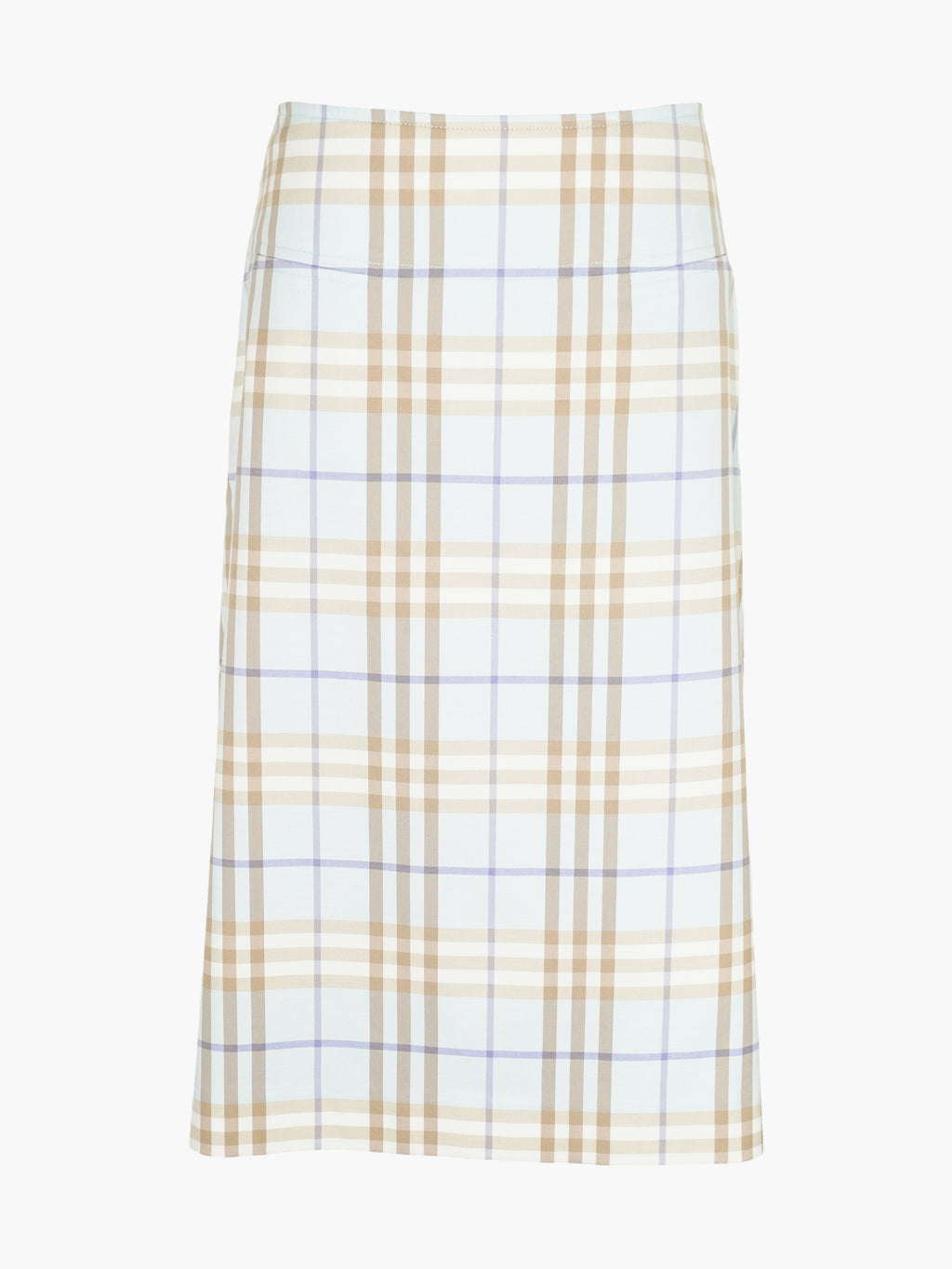 Check Print Skirt
