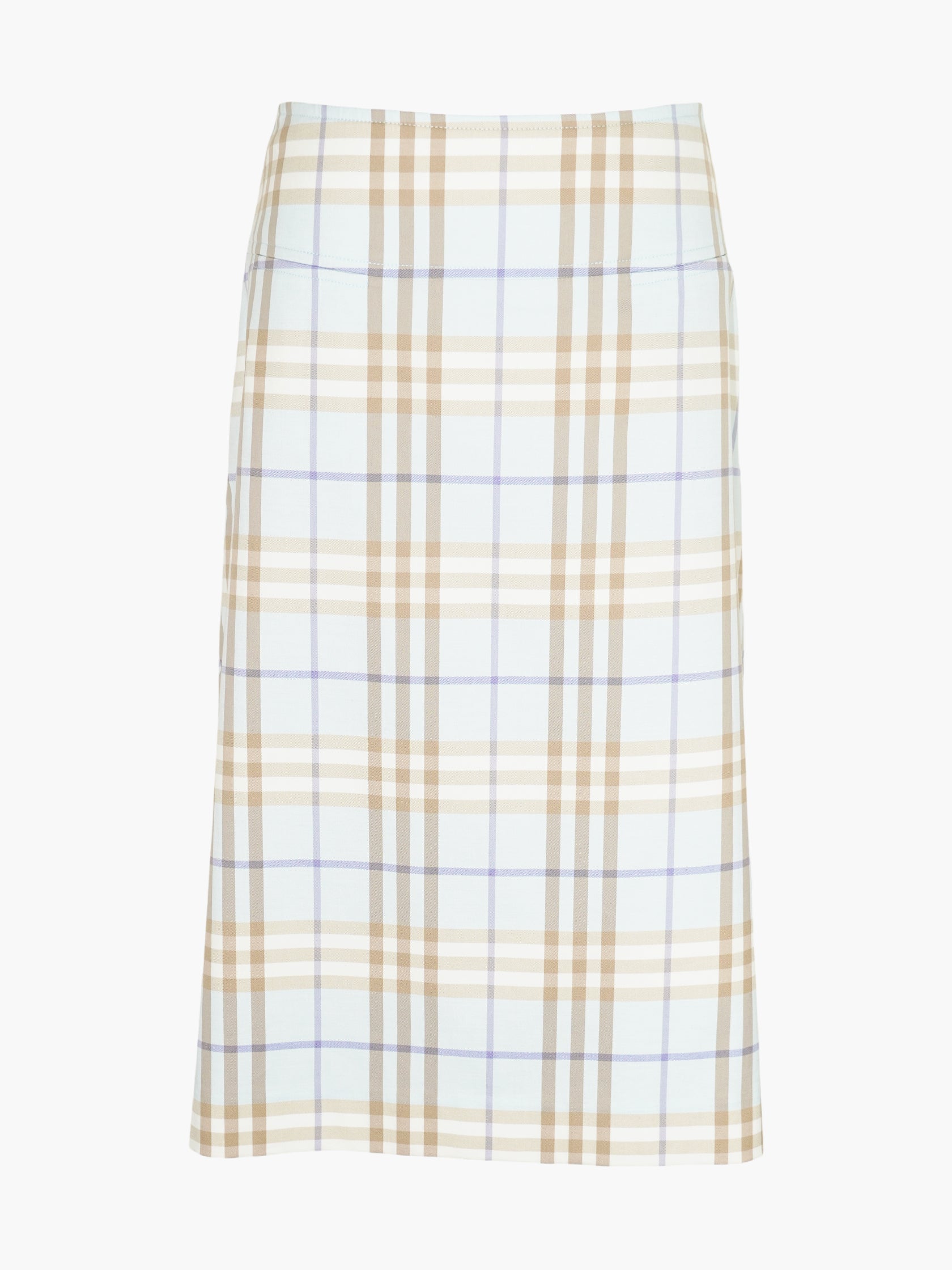 Check Print Skirt