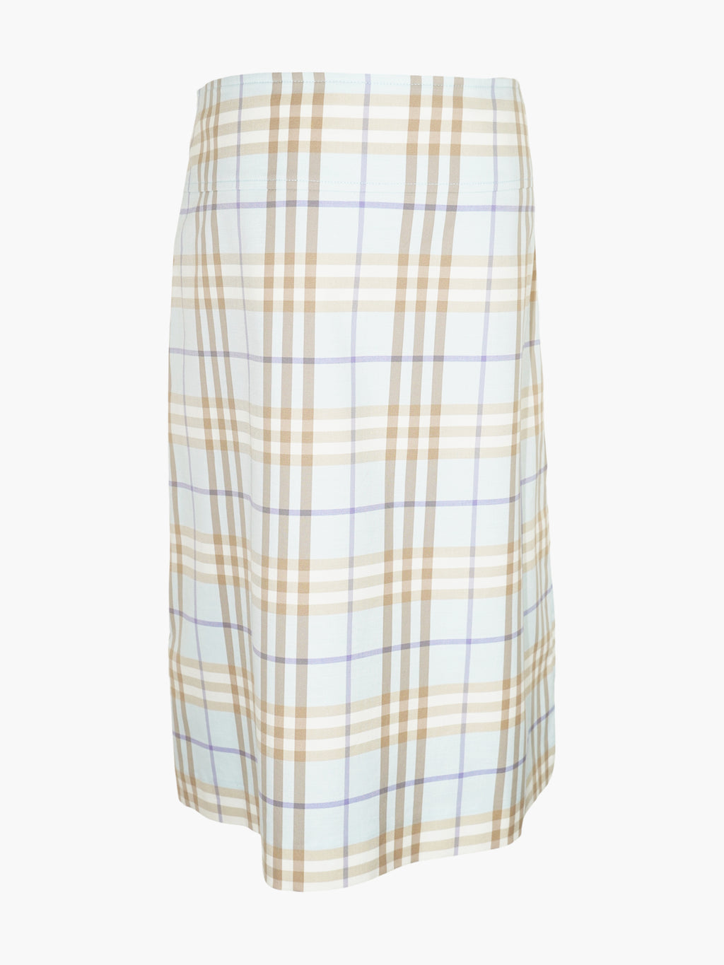 Check Print Skirt
