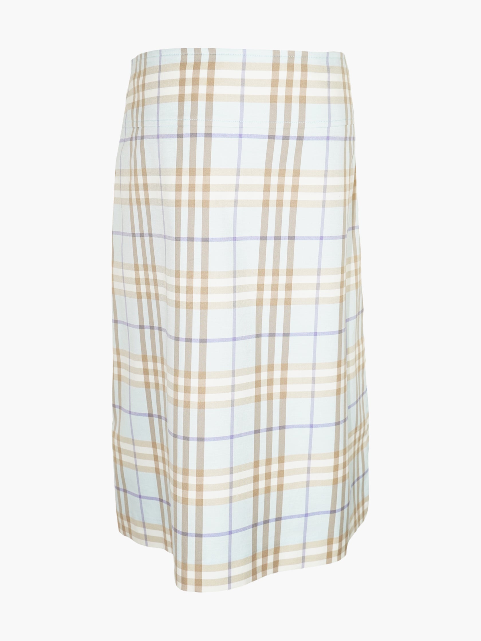 Check Print Skirt
