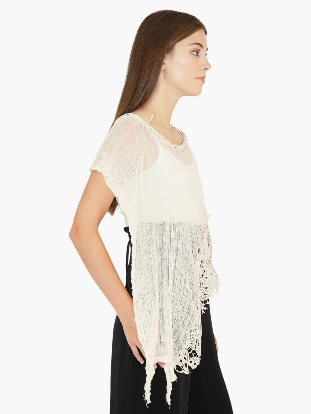 Lace Trim Shawl