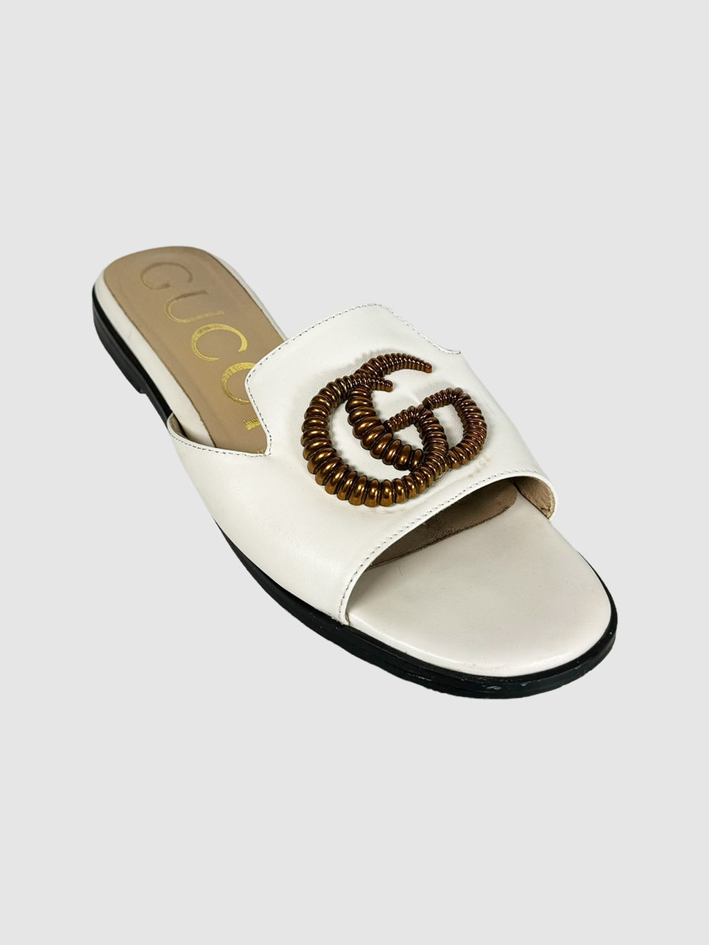 Gucci GG Slip Sandals - Size 38
