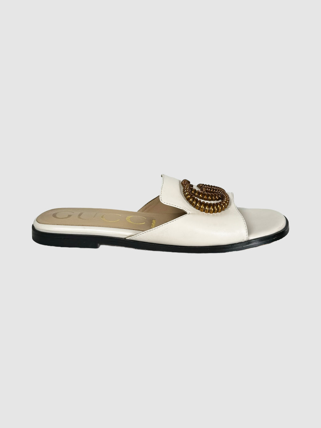 Gucci GG Slip Sandals - Size 38