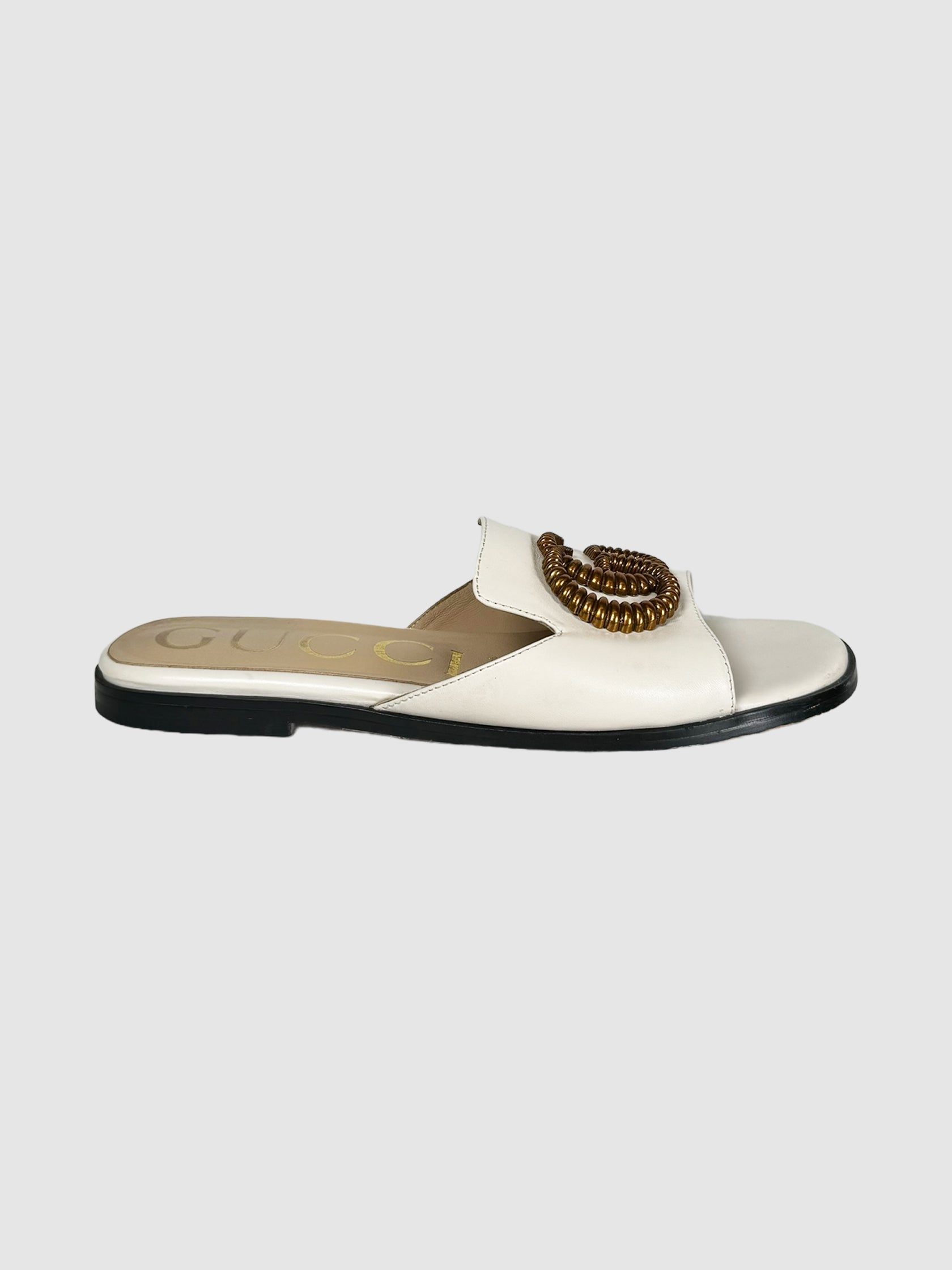 Gucci GG Slip Sandals - Size 38
