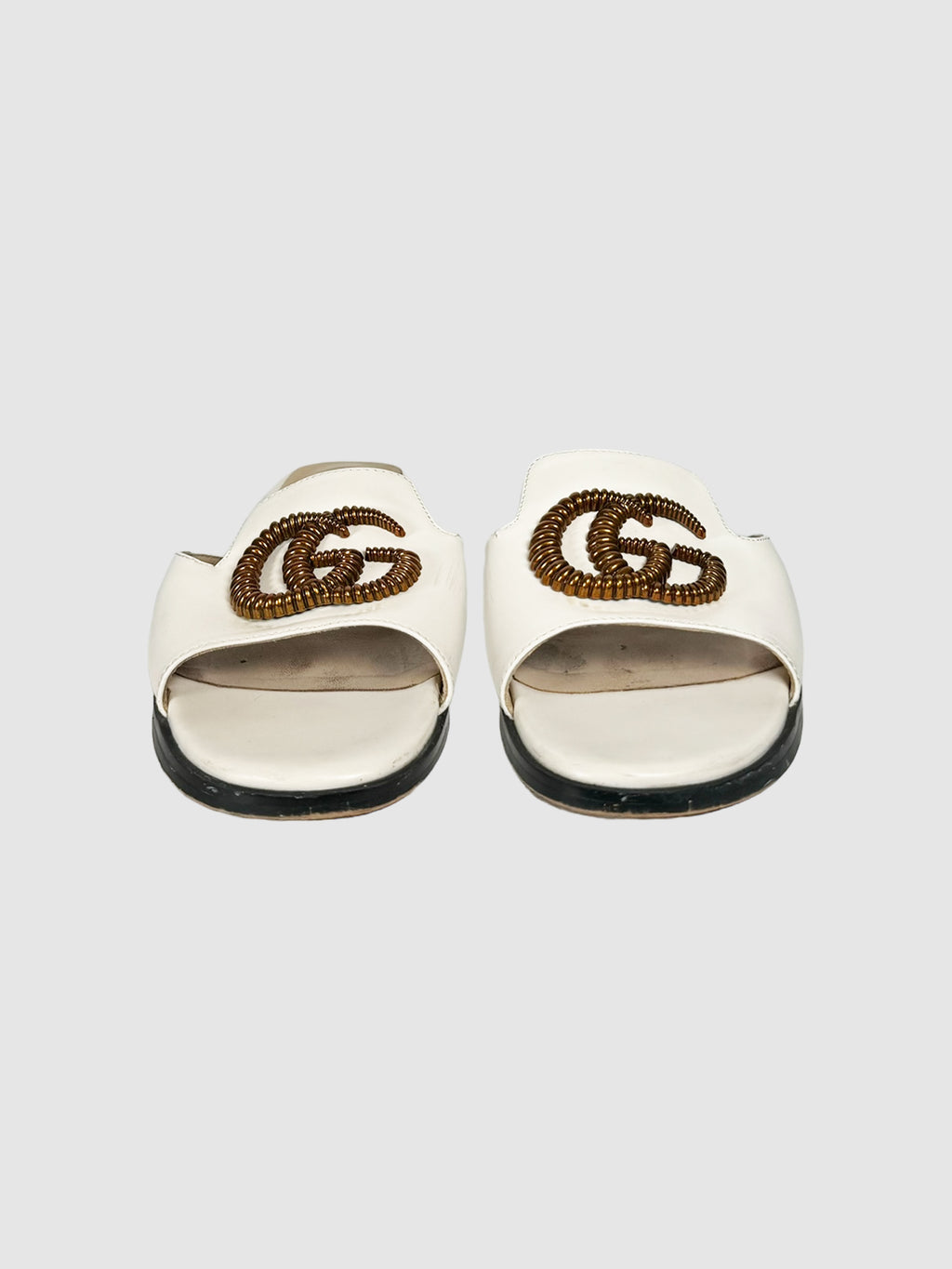 Gucci GG Slip Sandals - Size 38
