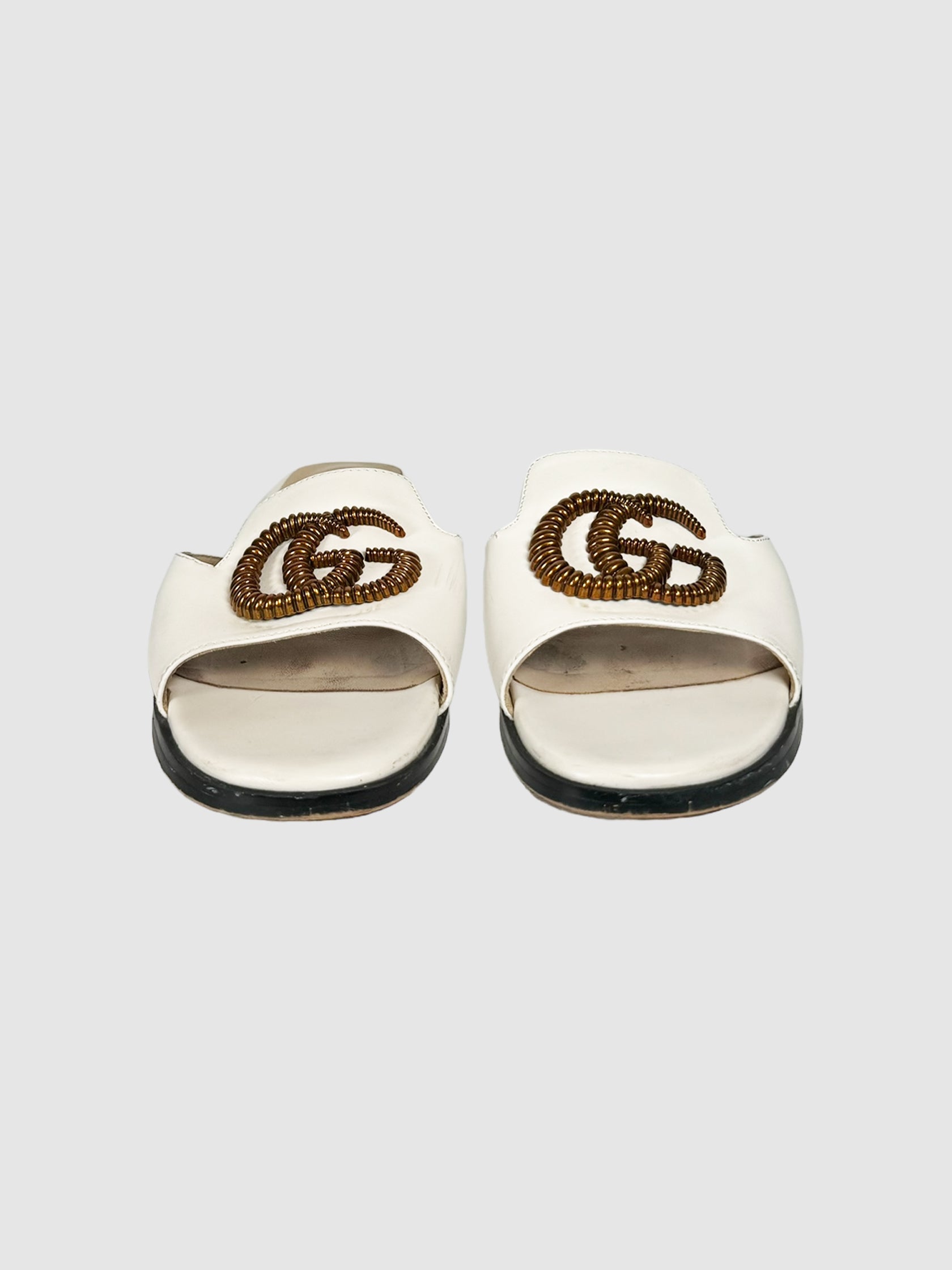 Gucci GG Slip Sandals - Size 38