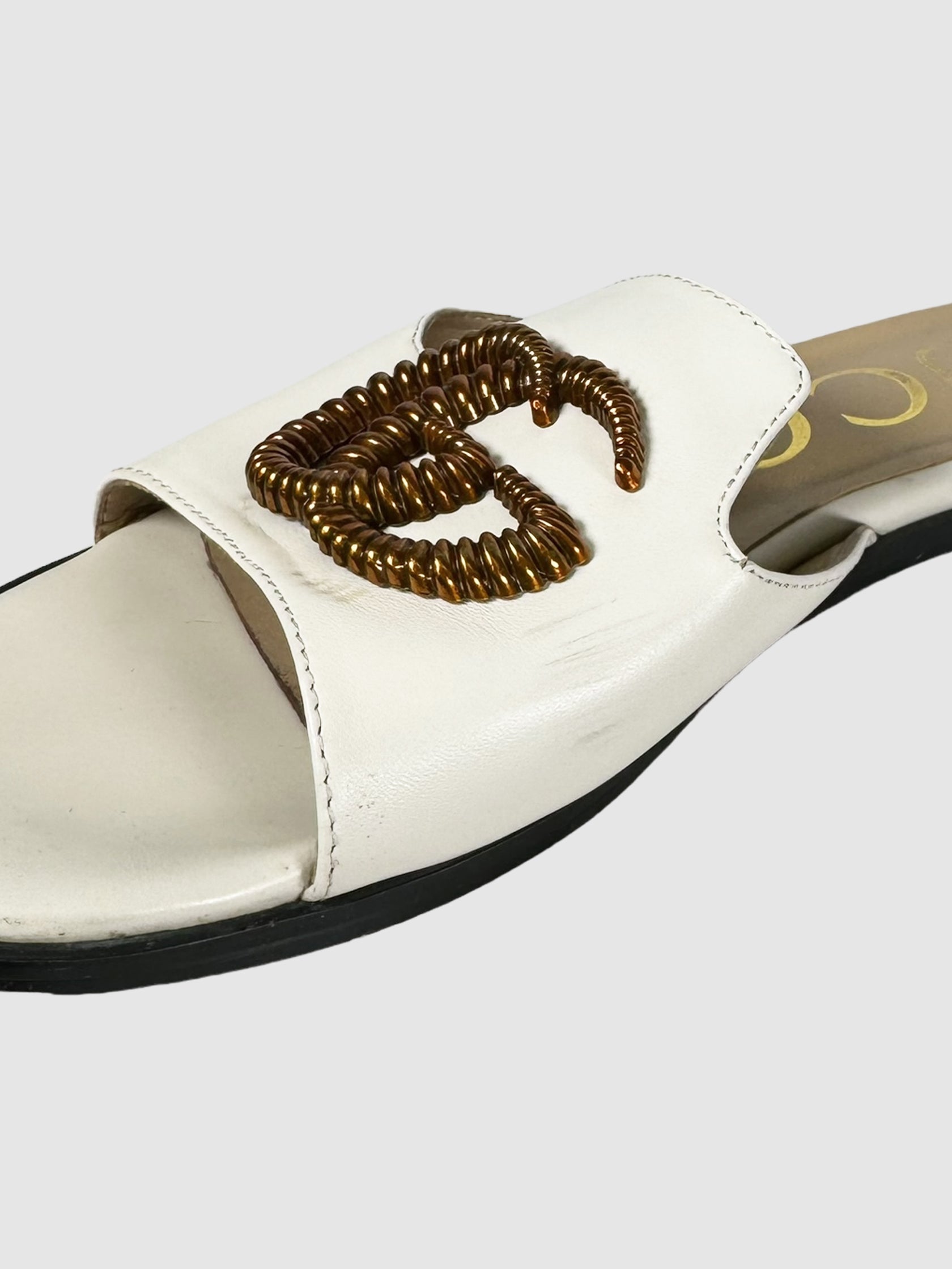 Gucci GG Slip Sandals - Size 38