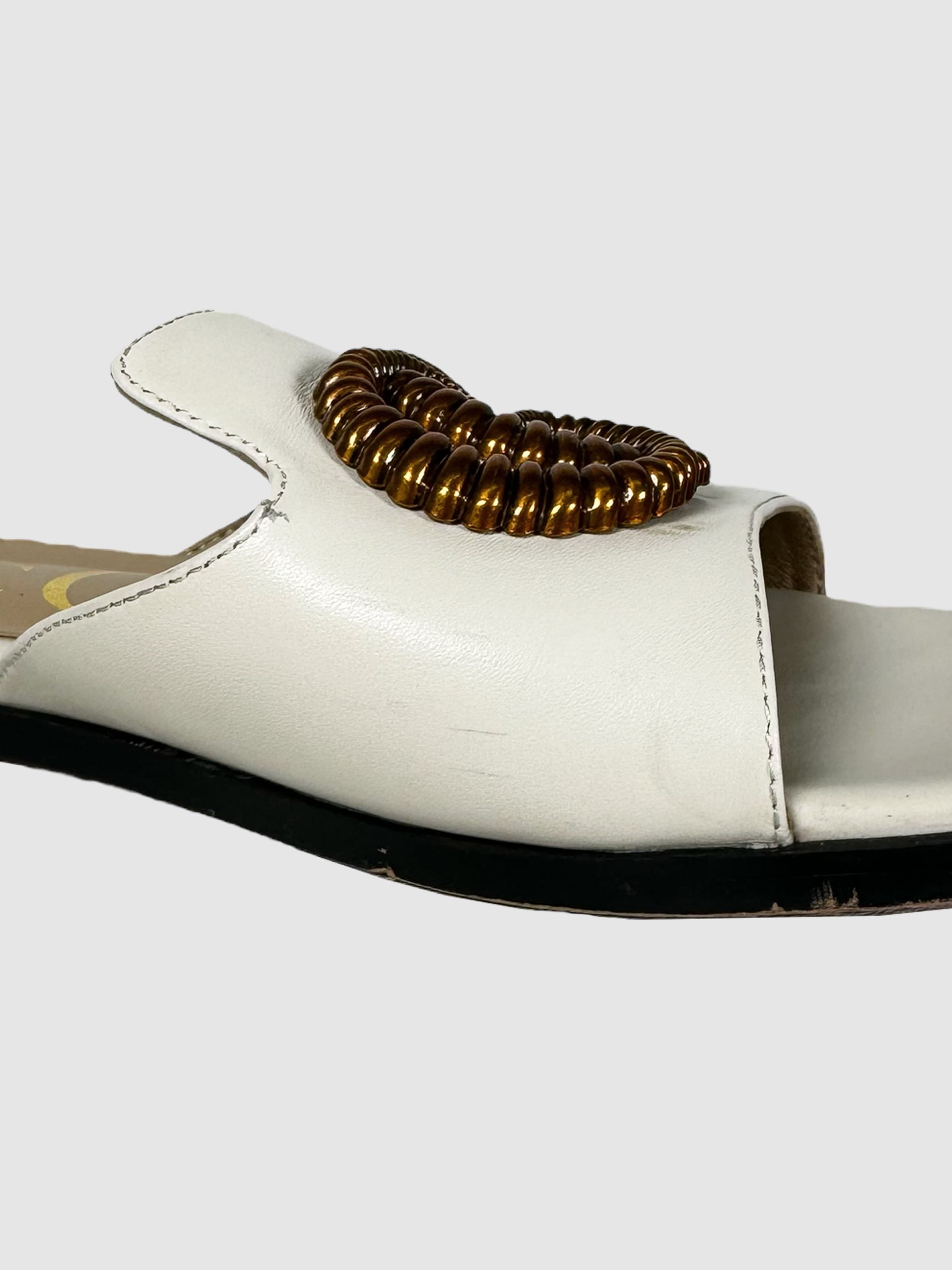 Gucci GG Slip Sandals - Size 38