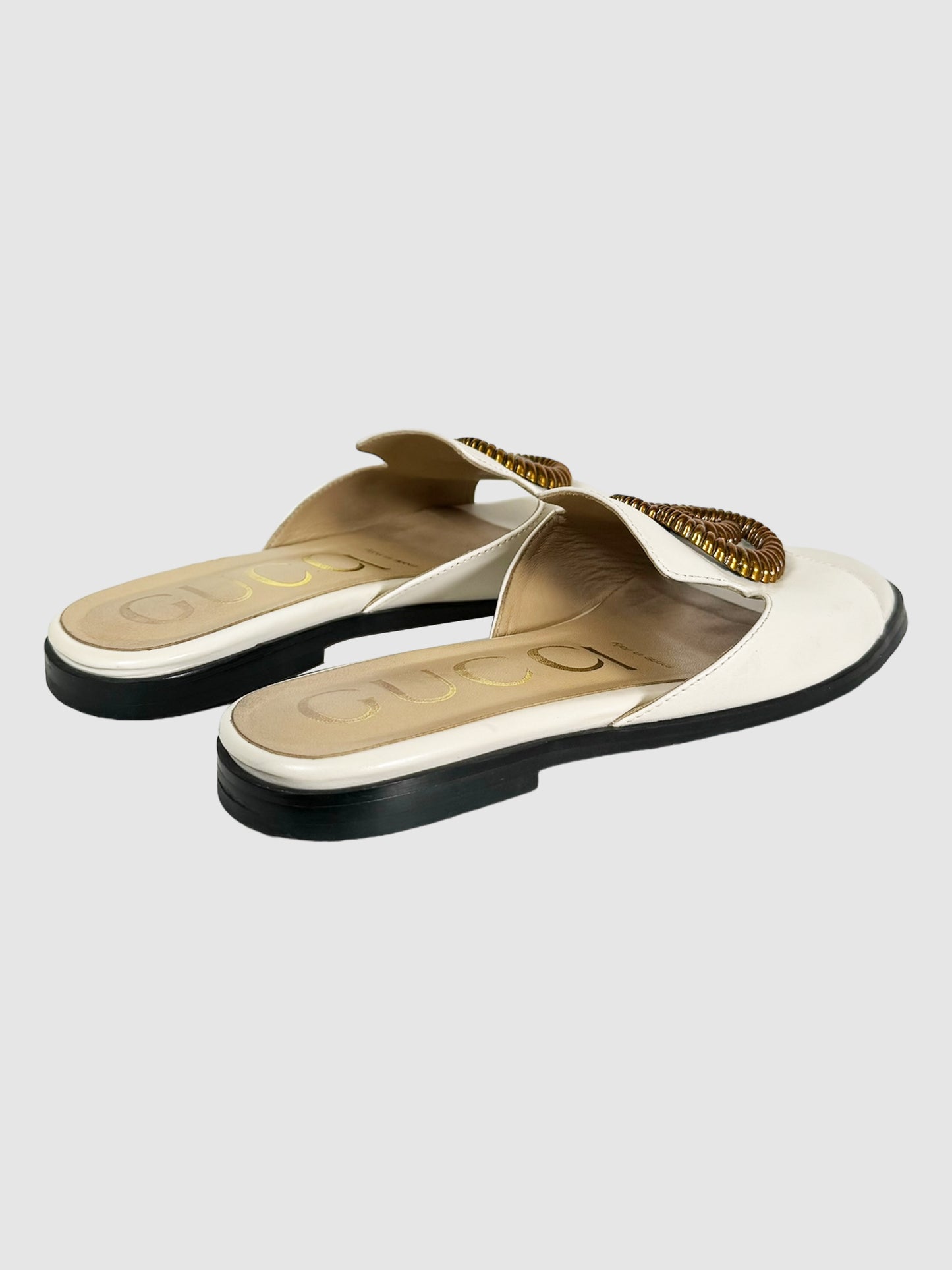 Gucci GG Slip Sandals - Size 38