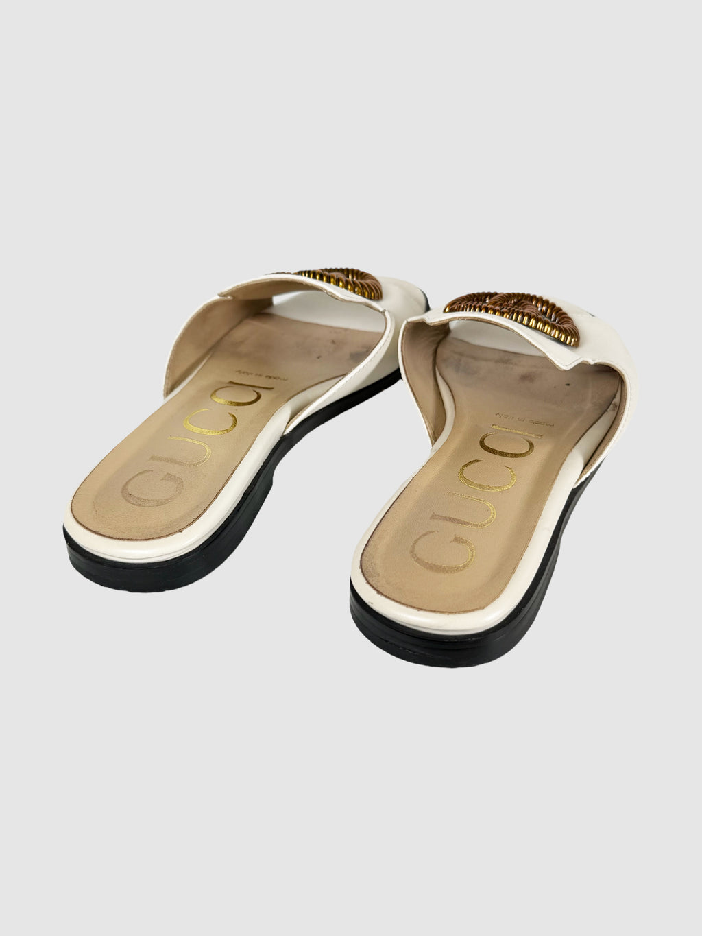 Gucci GG Slip Sandals - Size 38