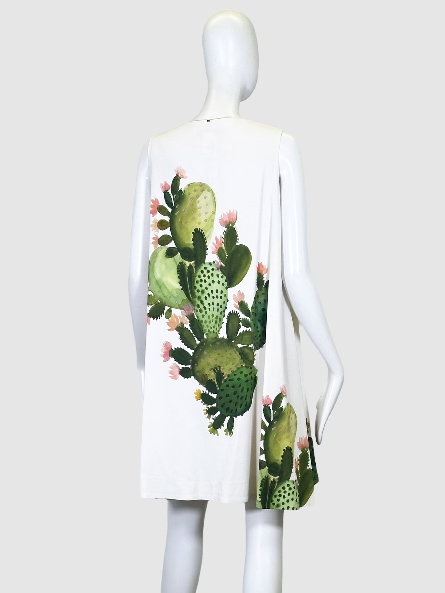 Sportmax Cactus Print Sleeveless Dress - Size 8