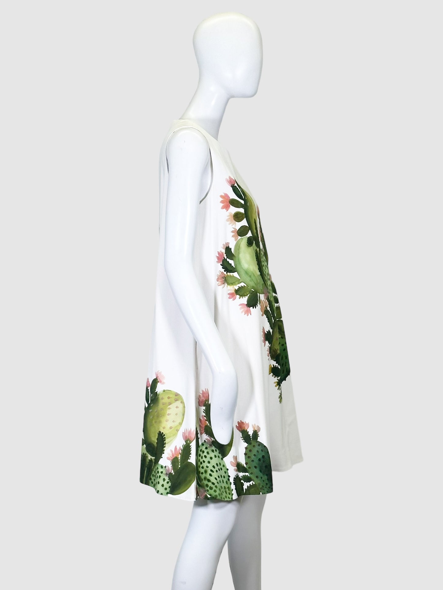 Sportmax Cactus Print Sleeveless Dress - Size 8