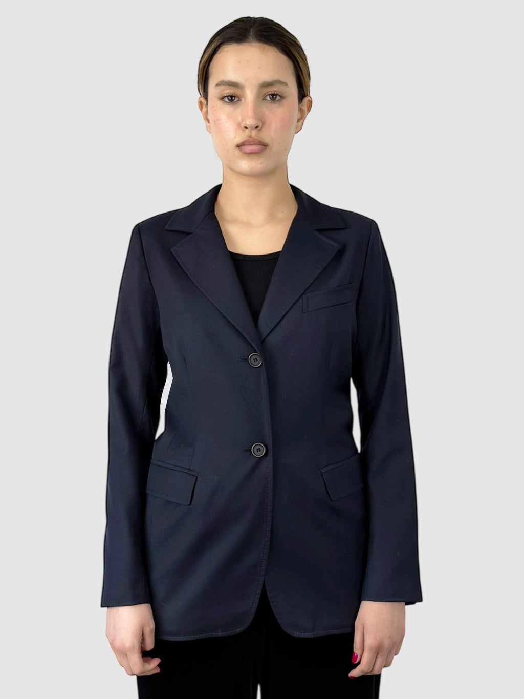 Wool Single-Breasted Blazer