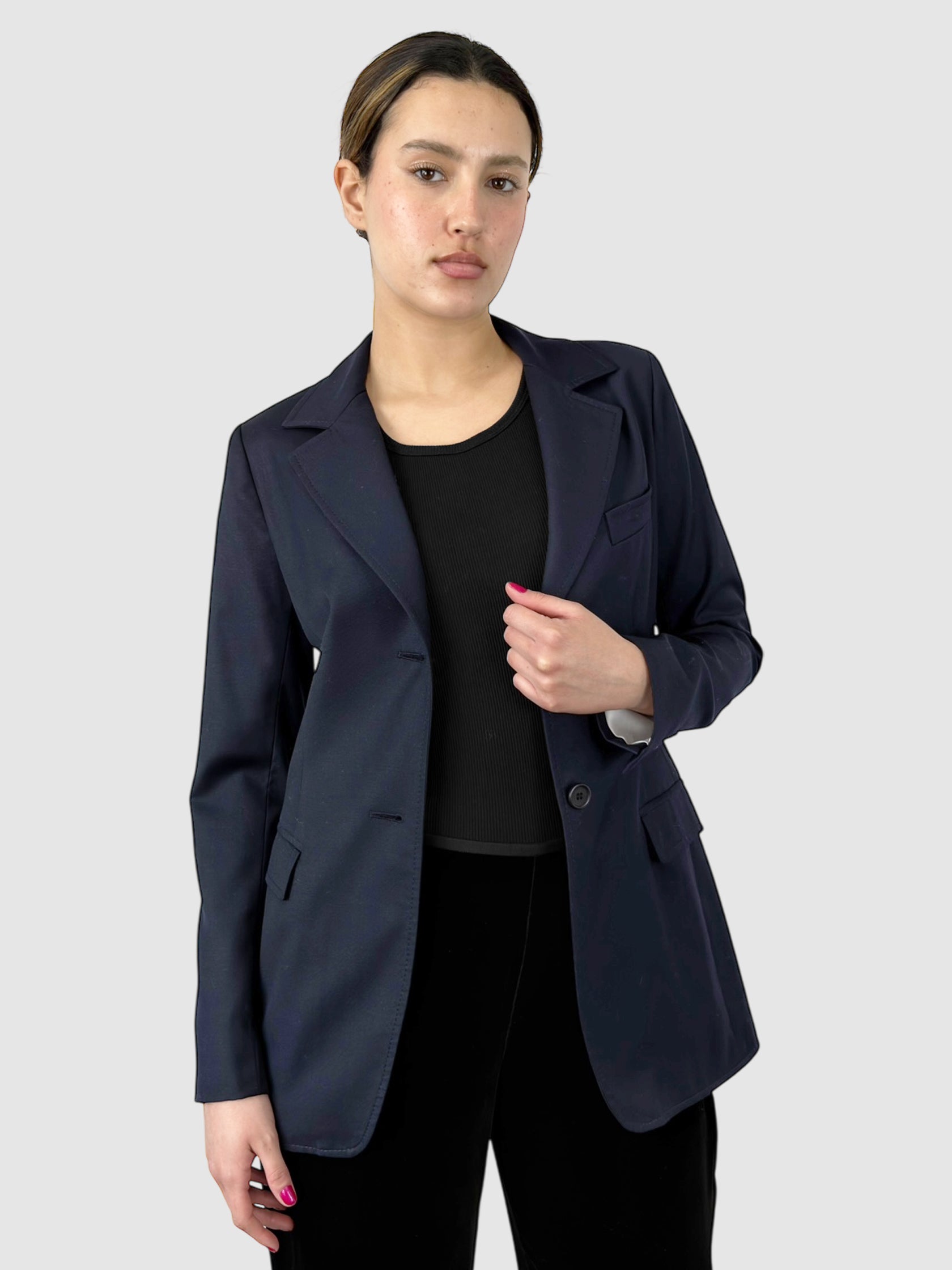 Wool Single-Breasted Blazer