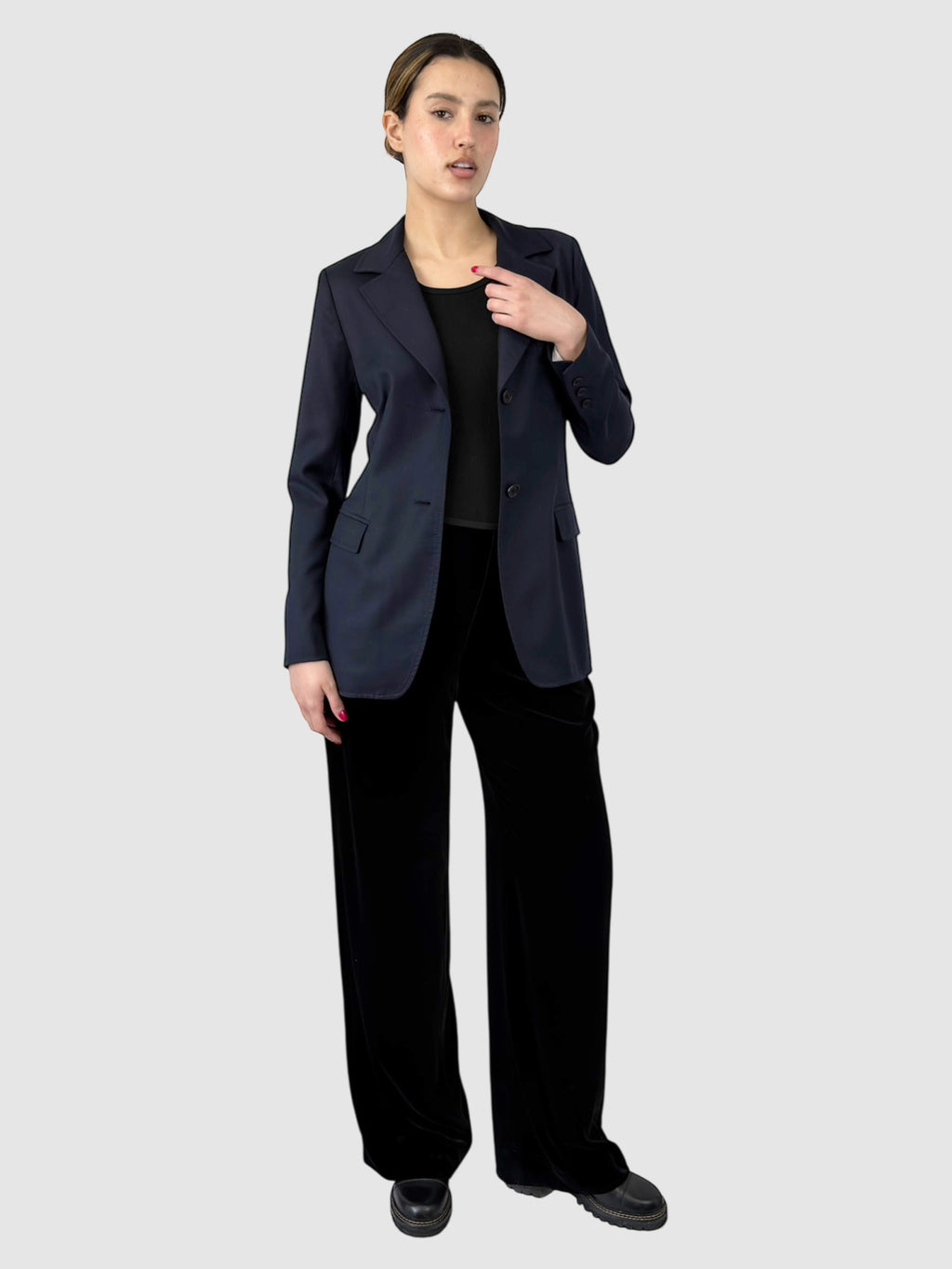 Wool Single-Breasted Blazer