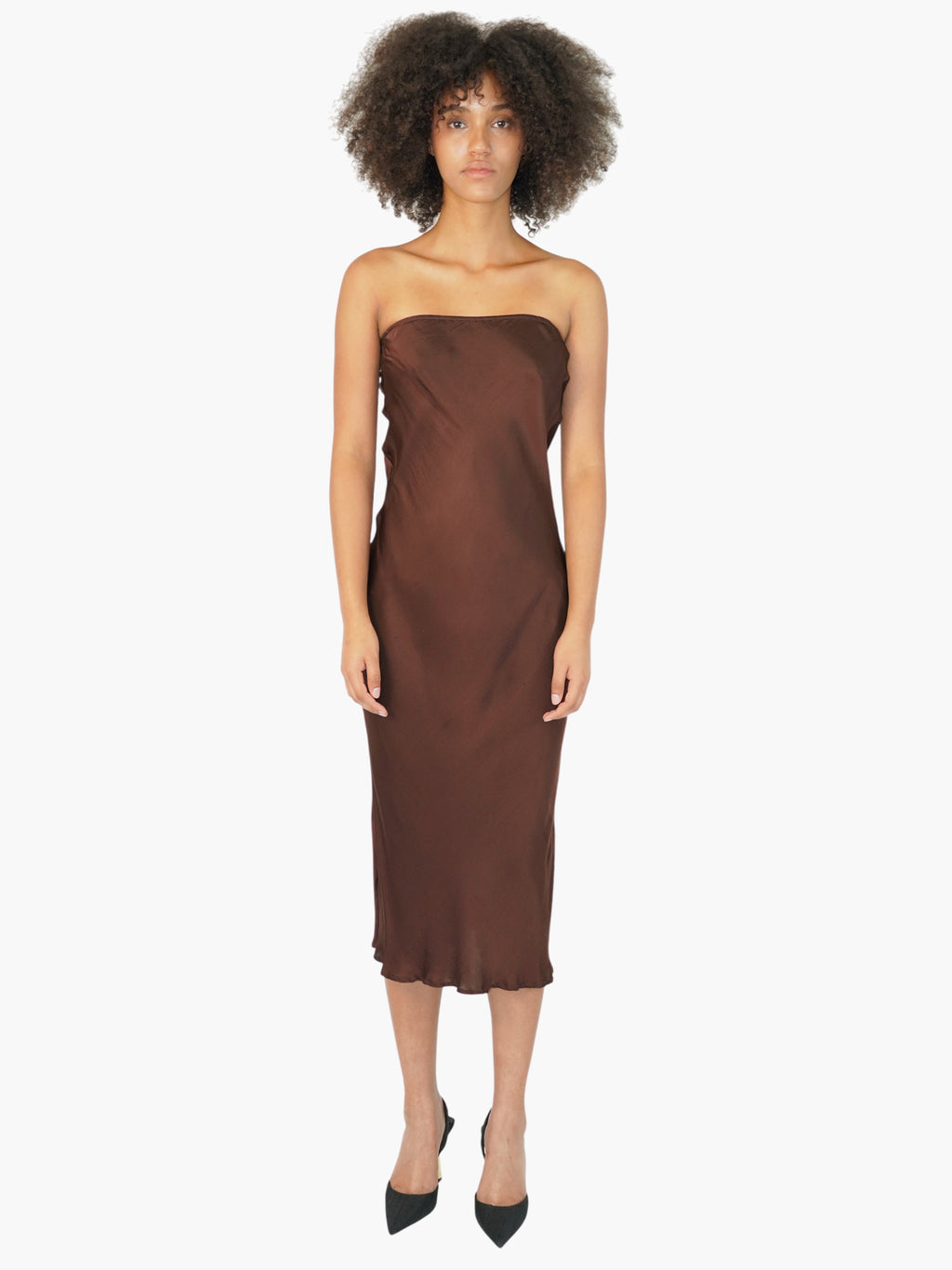 Strapless Midi Dress