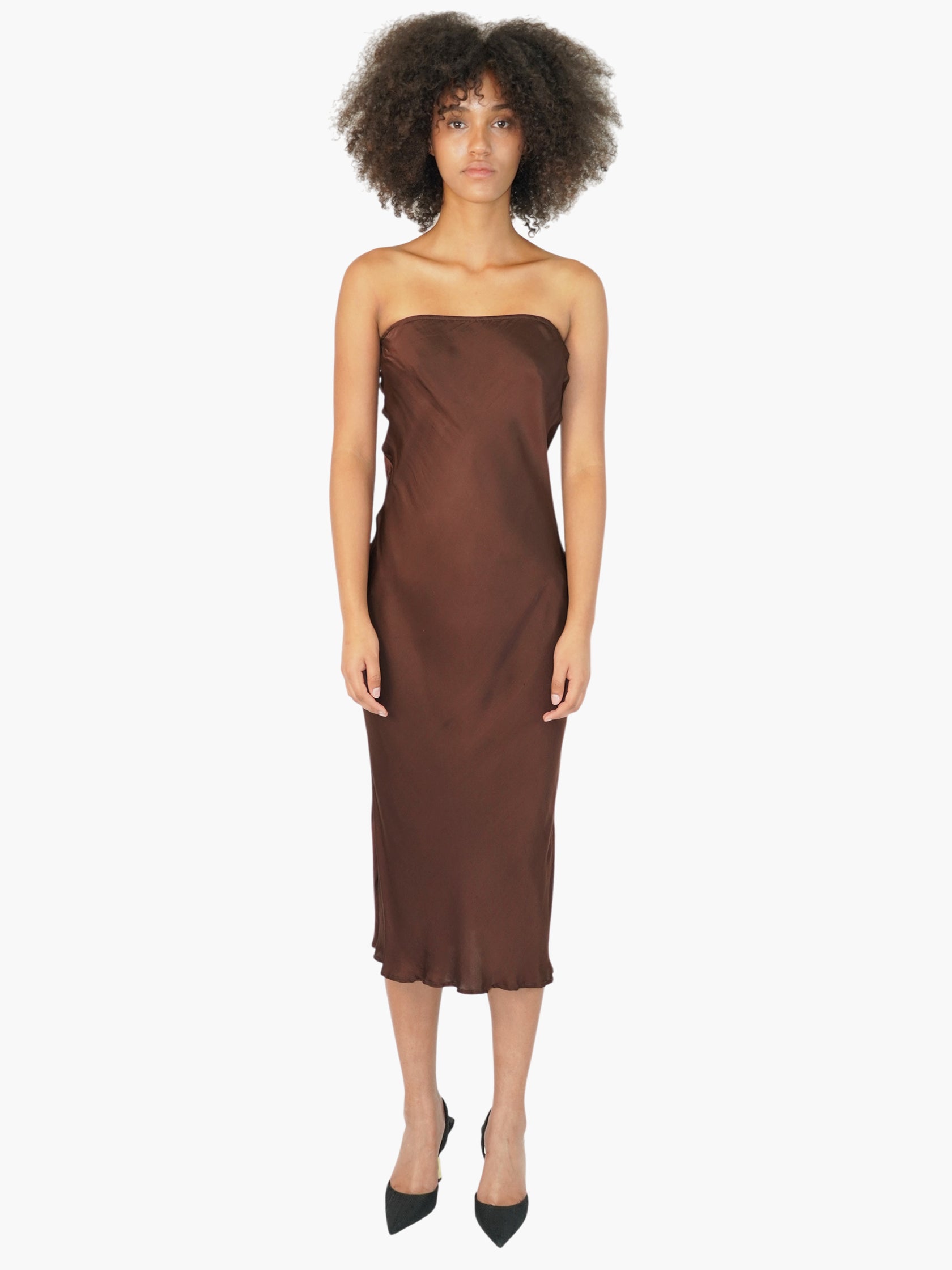 Strapless Midi Dress