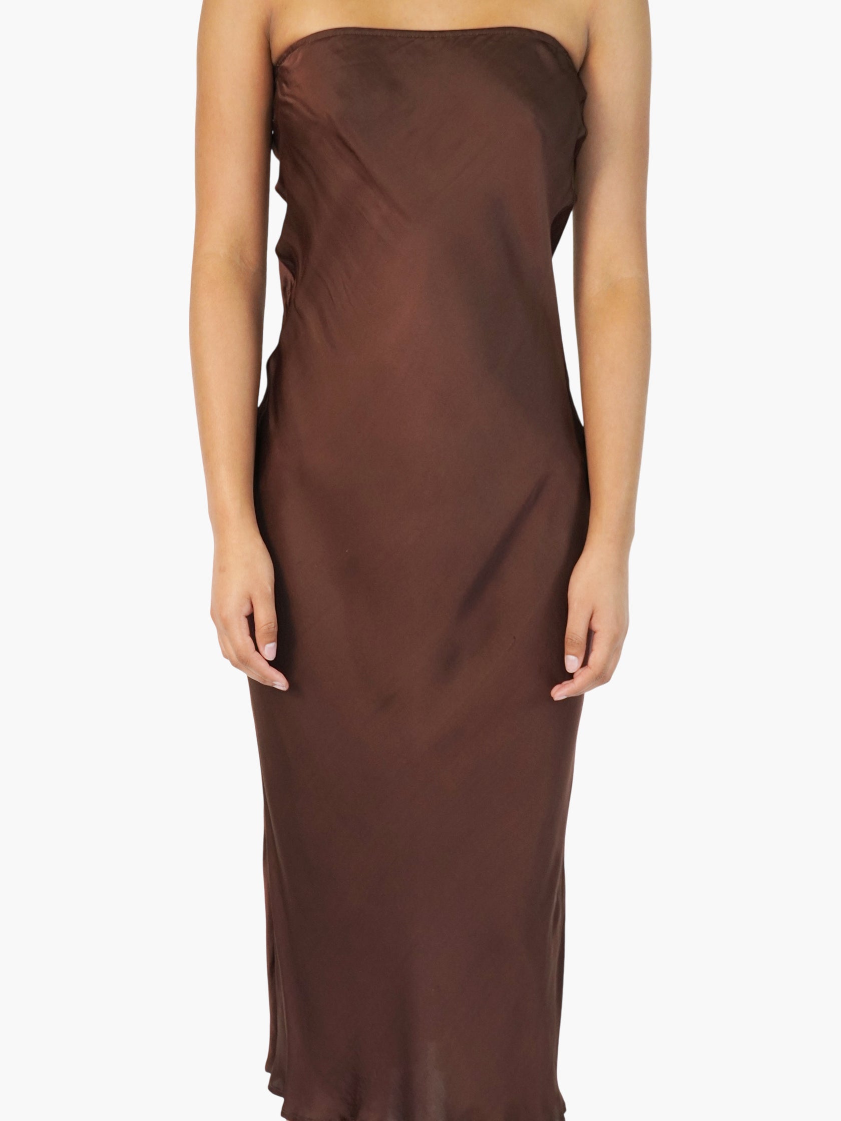 Strapless Midi Dress