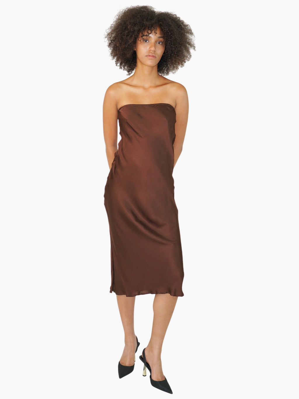 Strapless Midi Dress