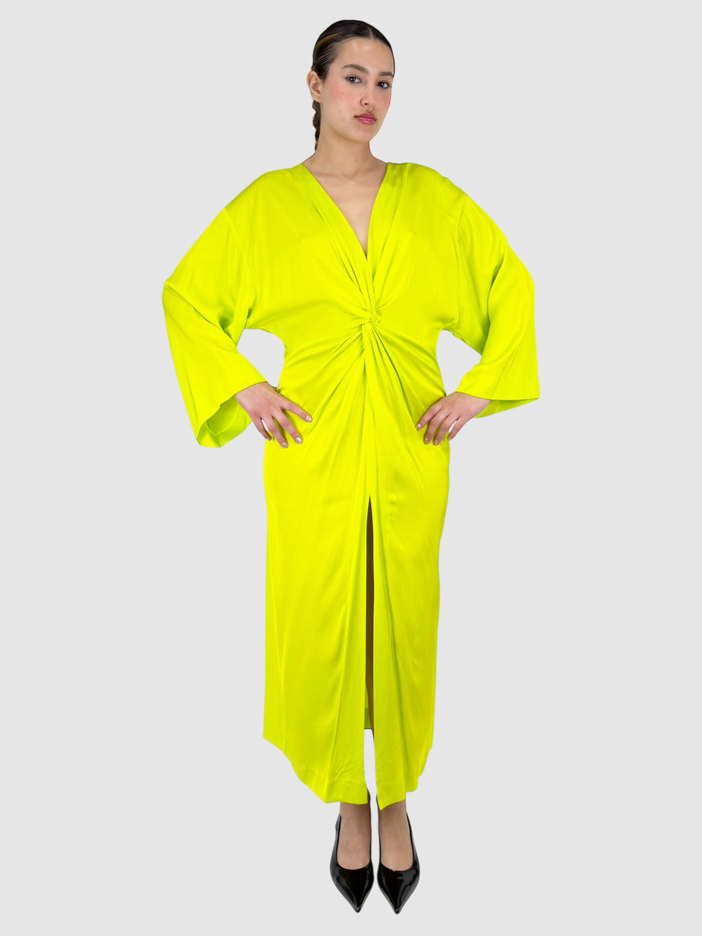 Twist-Front Maxi Dress