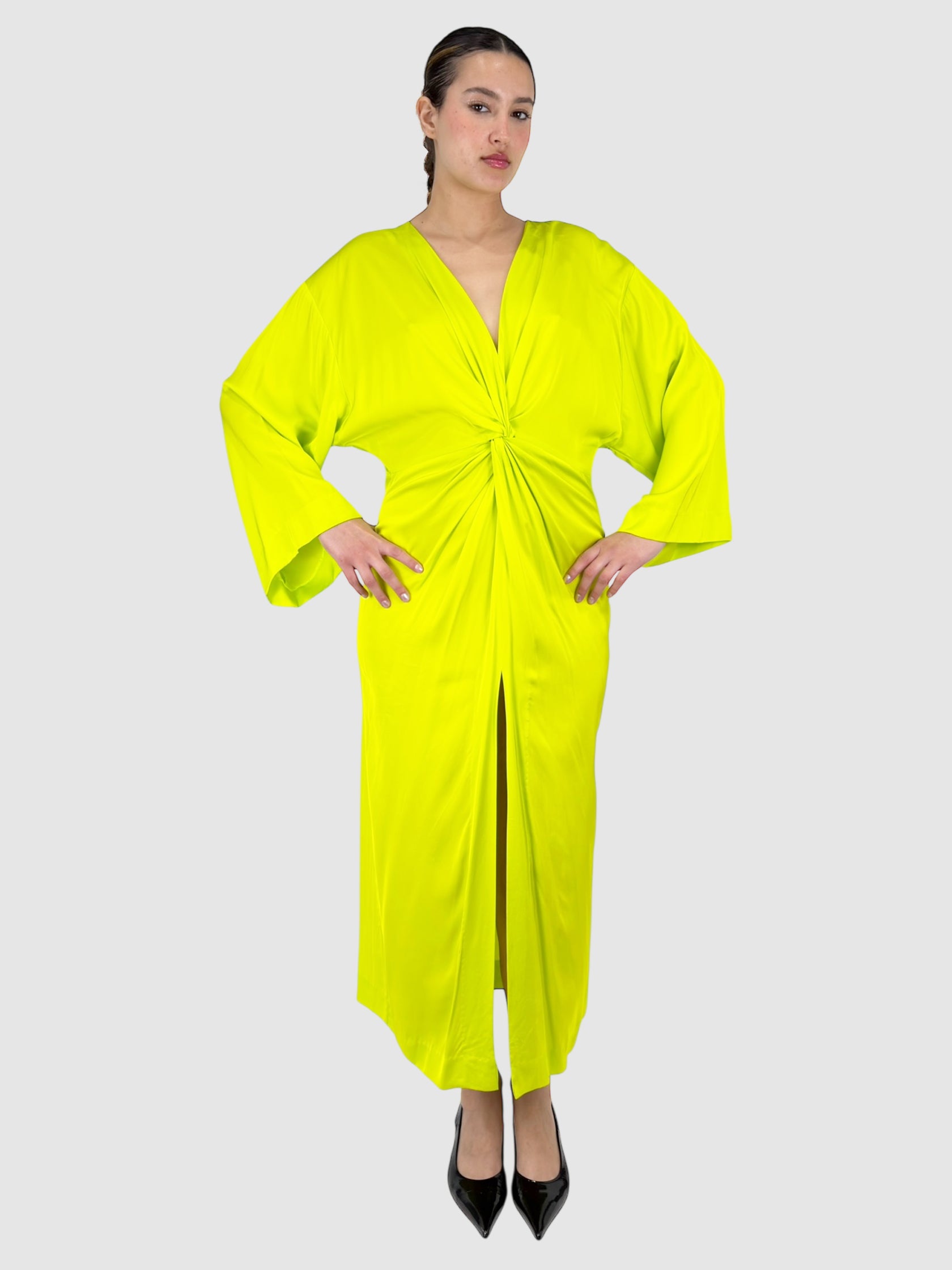 Twist-Front Maxi Dress