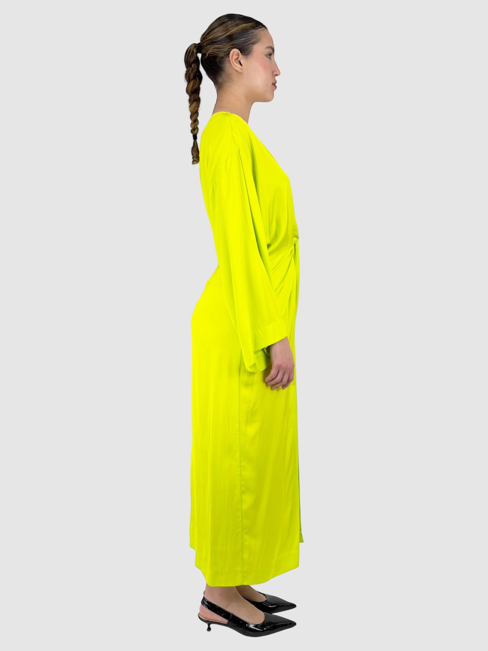 Twist-Front Maxi Dress