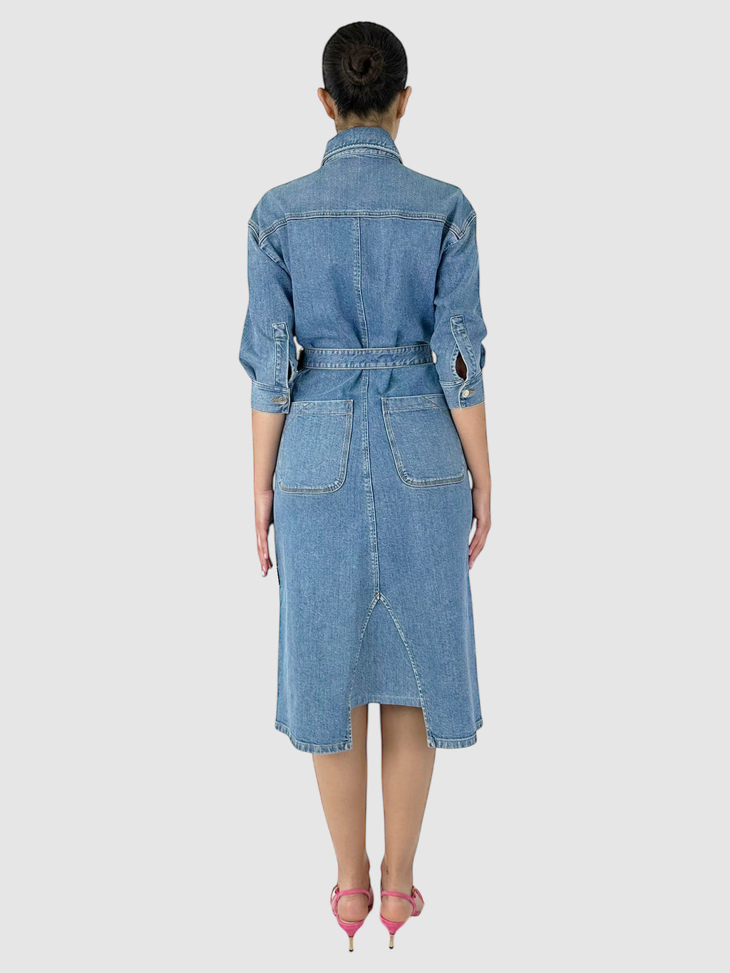 Denim Belted Dress