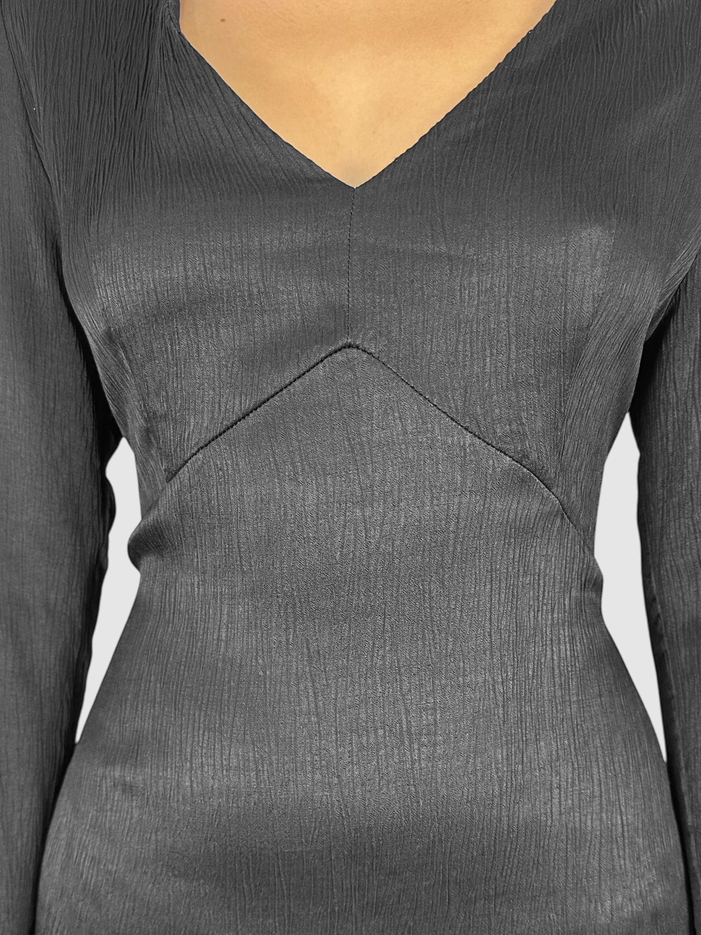 Crinkled Midi Dress