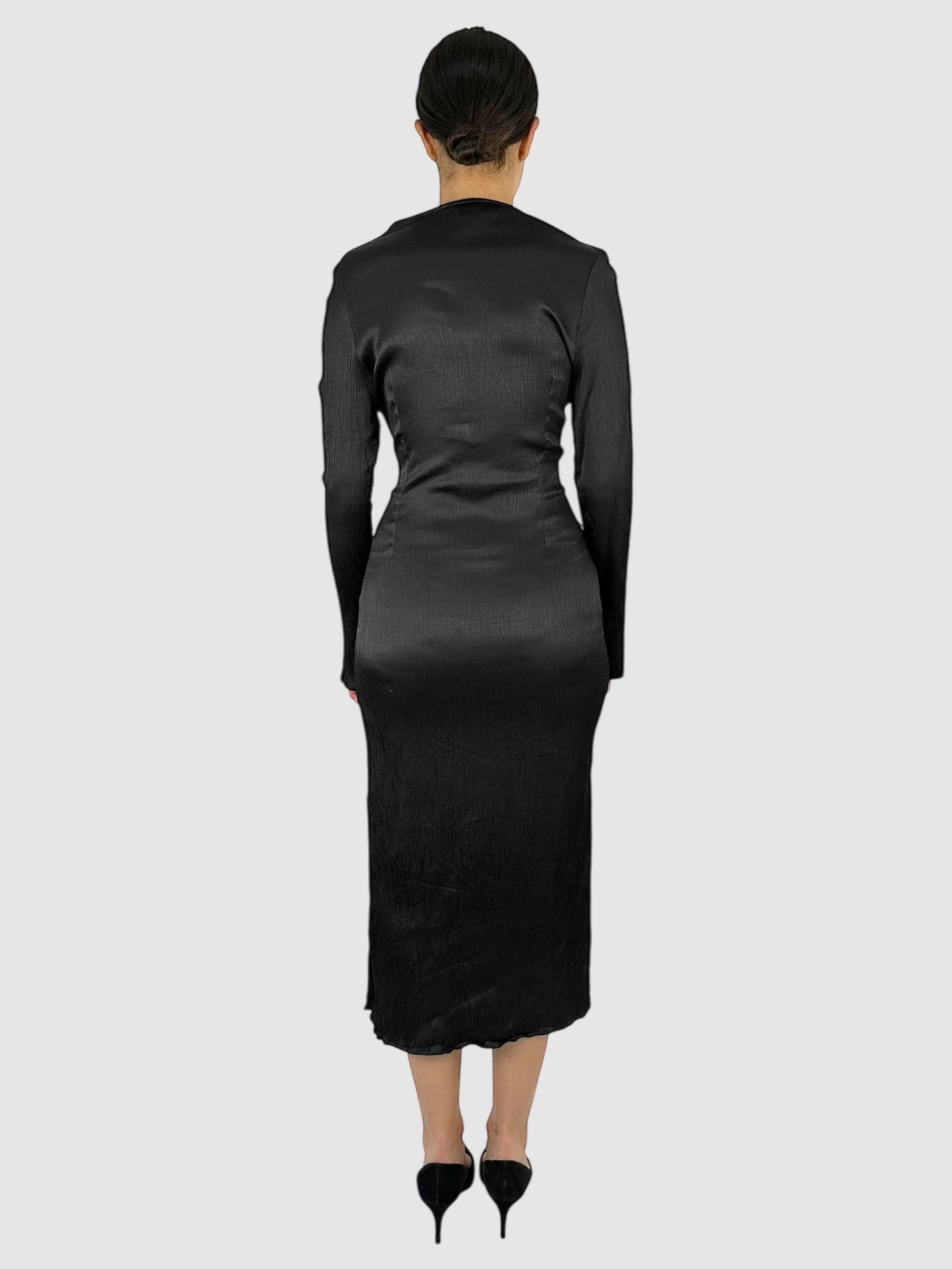 Crinkled Midi Dress