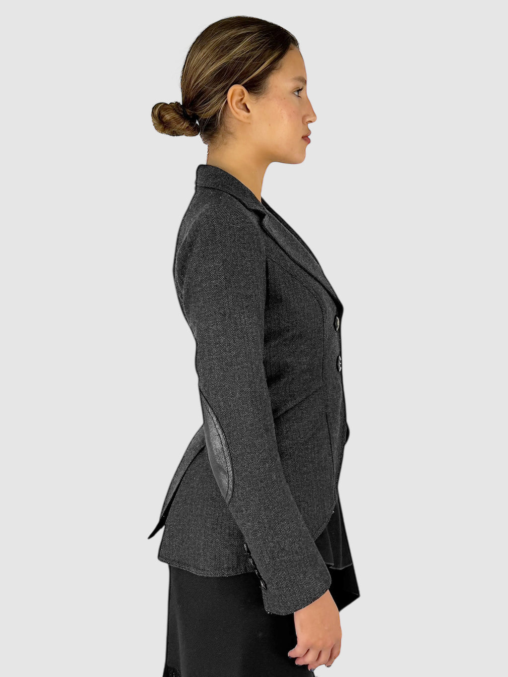 Herringbone Wool Blazer
