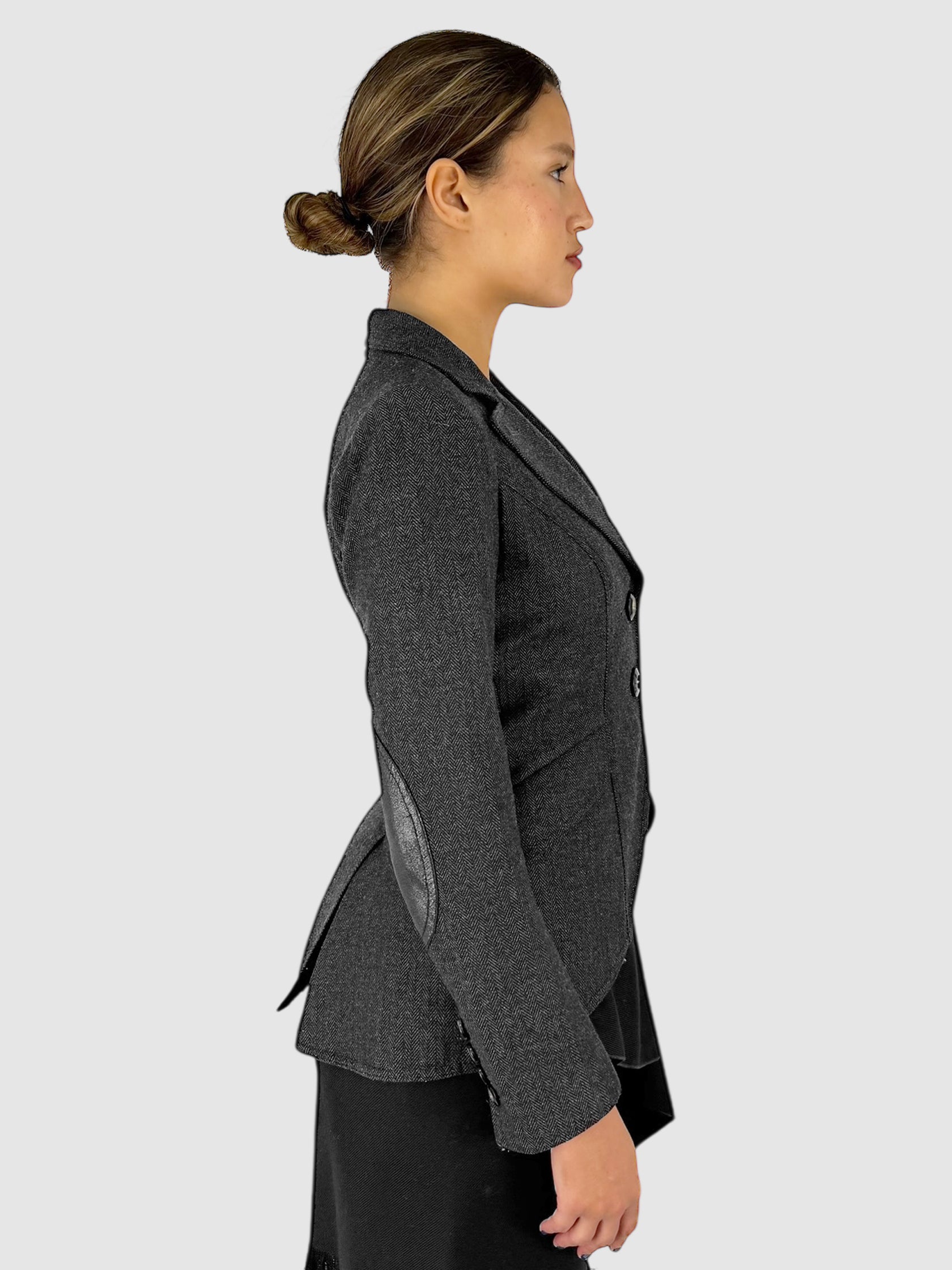 Herringbone Wool Blazer
