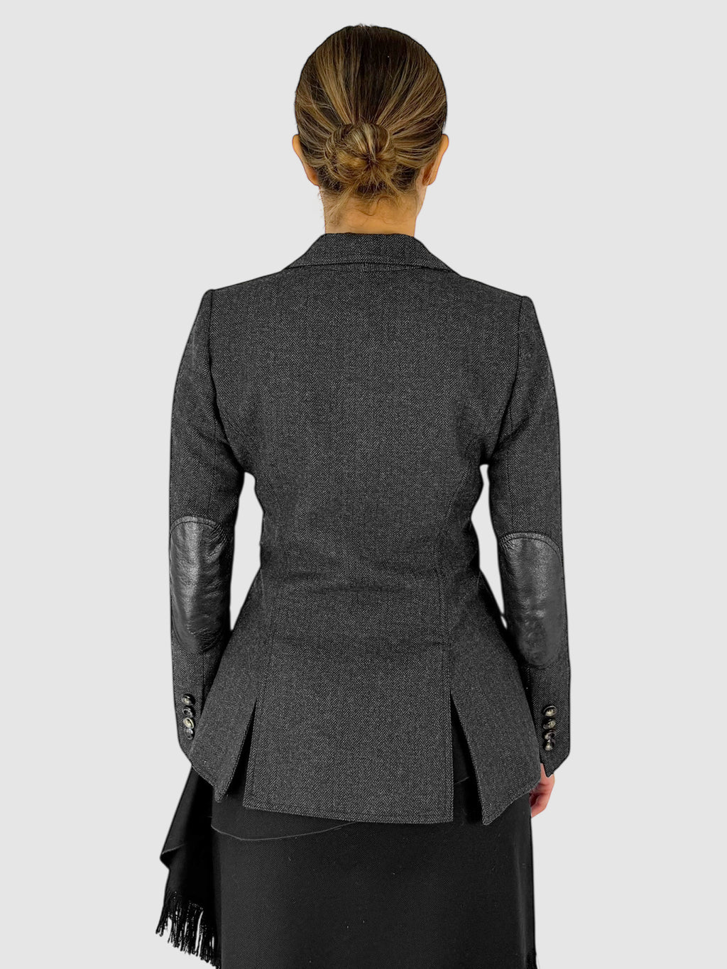 Herringbone Wool Blazer