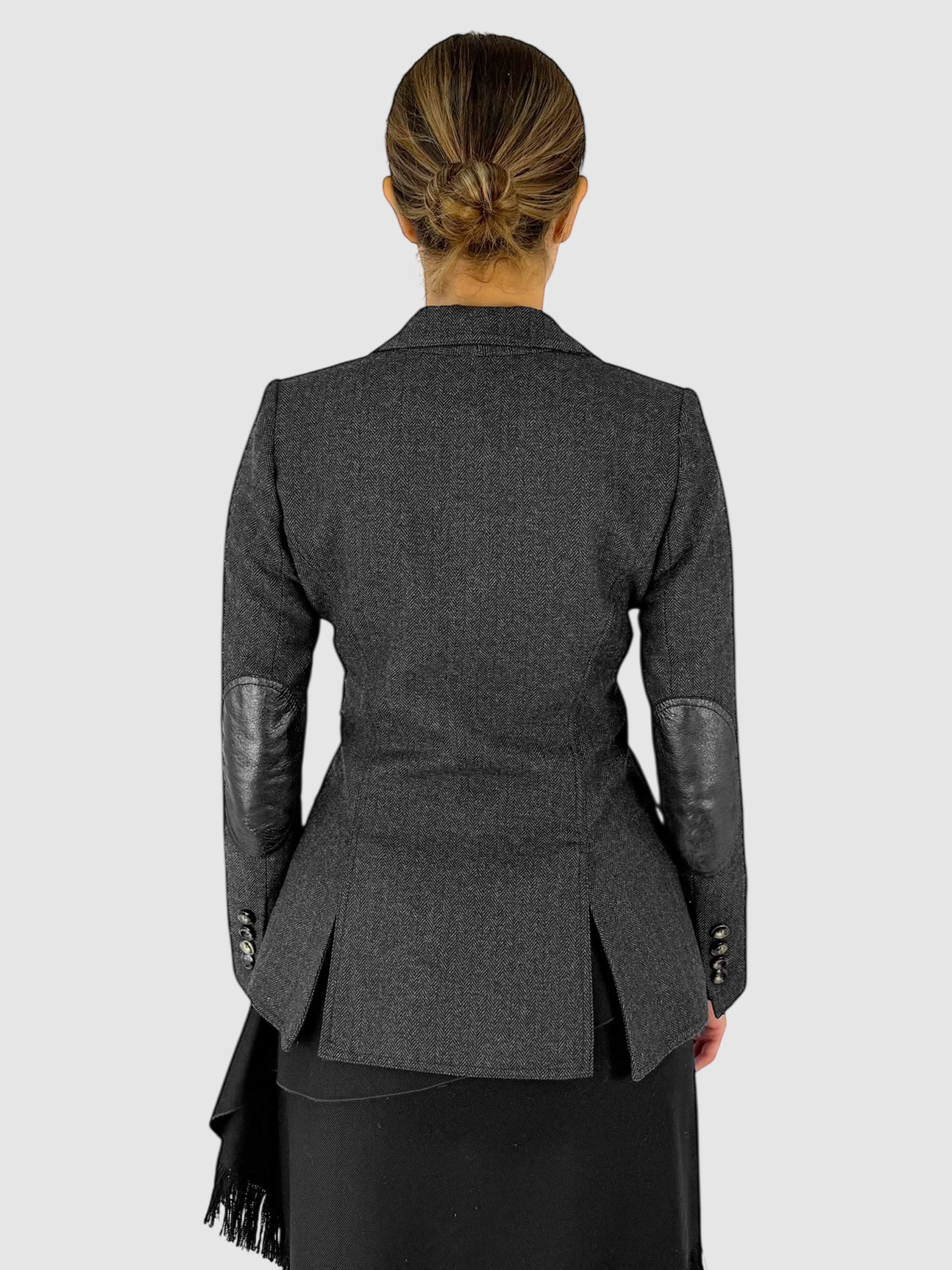 Herringbone Wool Blazer