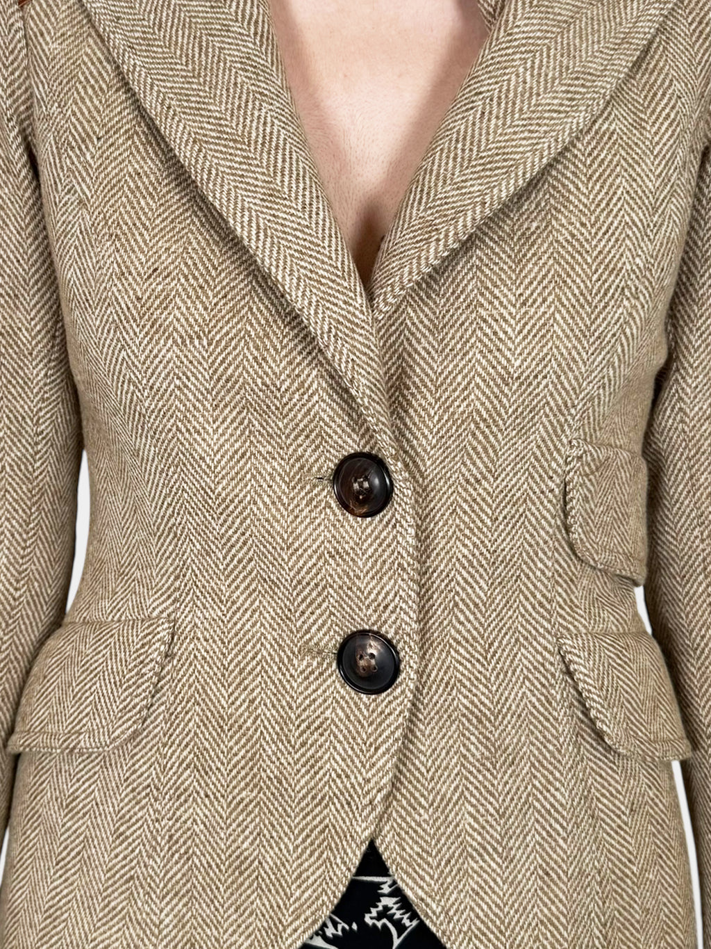 Wool Single-Breasted Blazer - Size 4