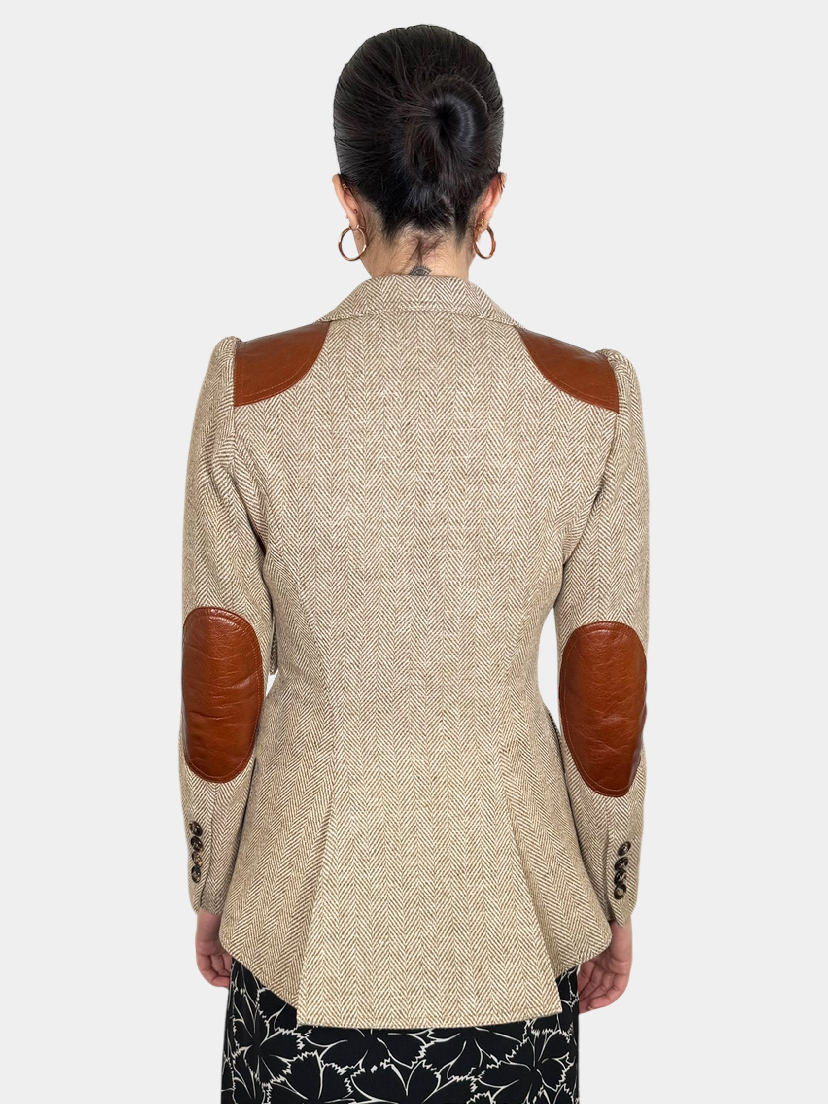 Wool Single-Breasted Blazer - Size 4