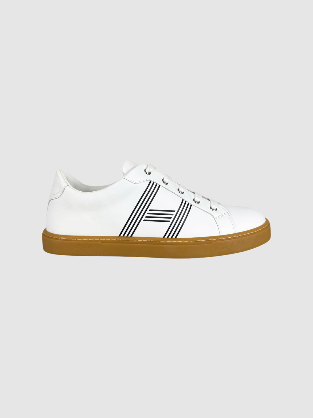 Hermès White Leather Advantage Sneakers, Size 41 Luxury Designer Resale Consignment Toronto Secondhand Pre-Loved