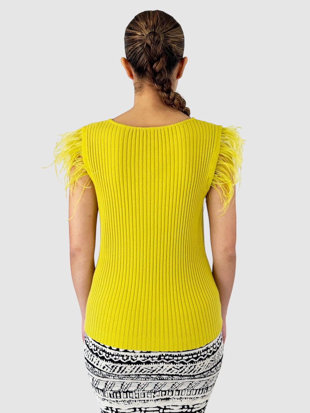 Feathered Ribbed Top