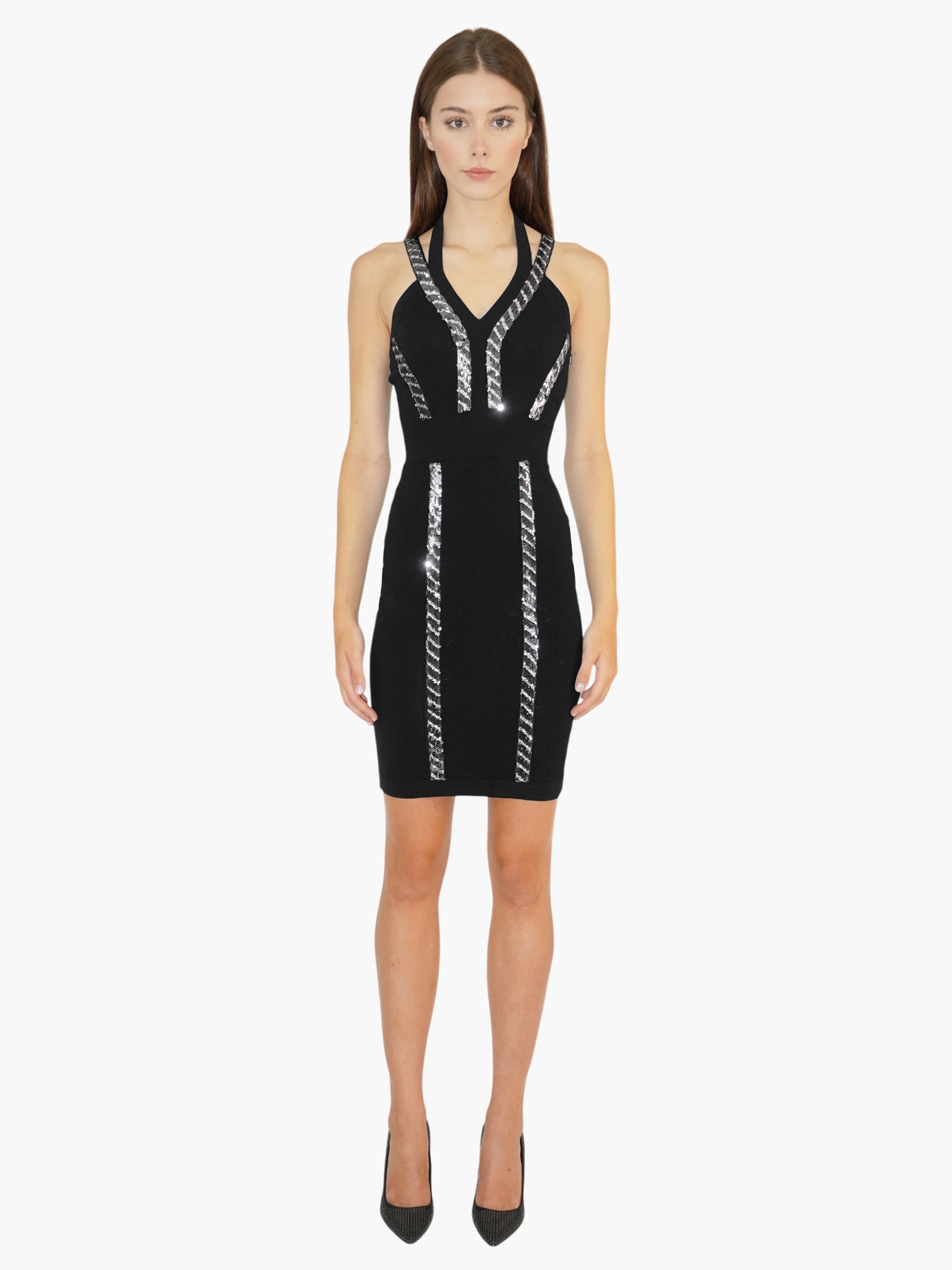 Sequinned Knit Dress