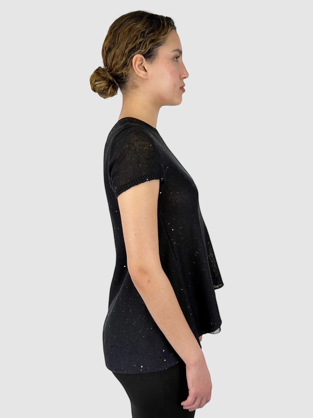 Silk Sequinned Top