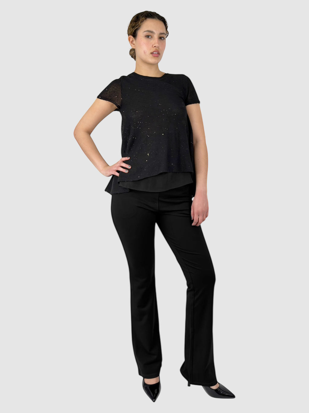 Silk Sequinned Top