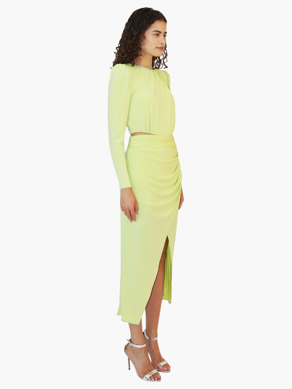 Cut Out Rhinestoned Dress