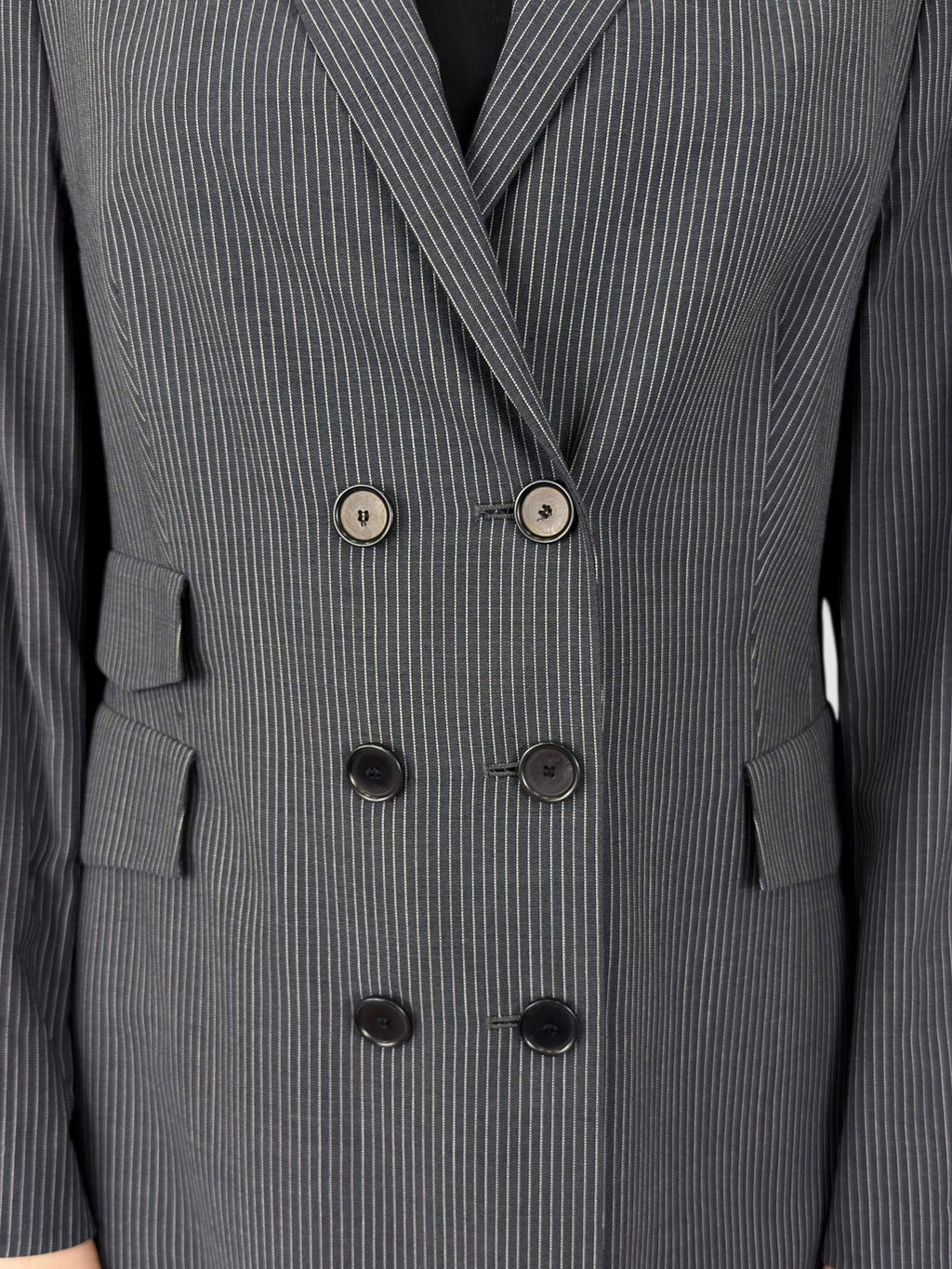 Wool Pinstripe Blazer