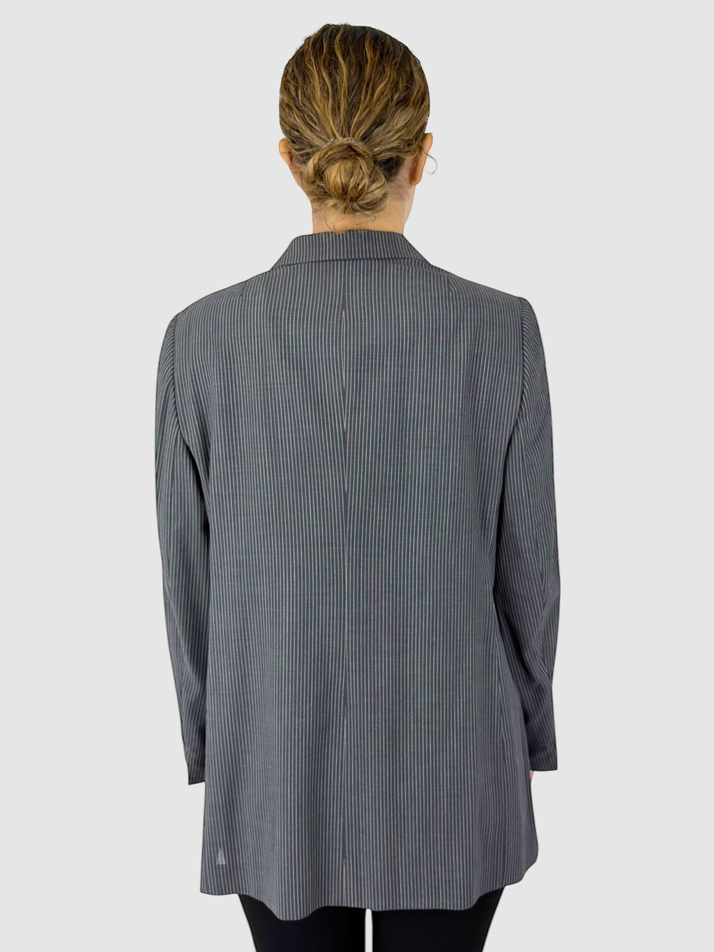 Wool Pinstripe Blazer