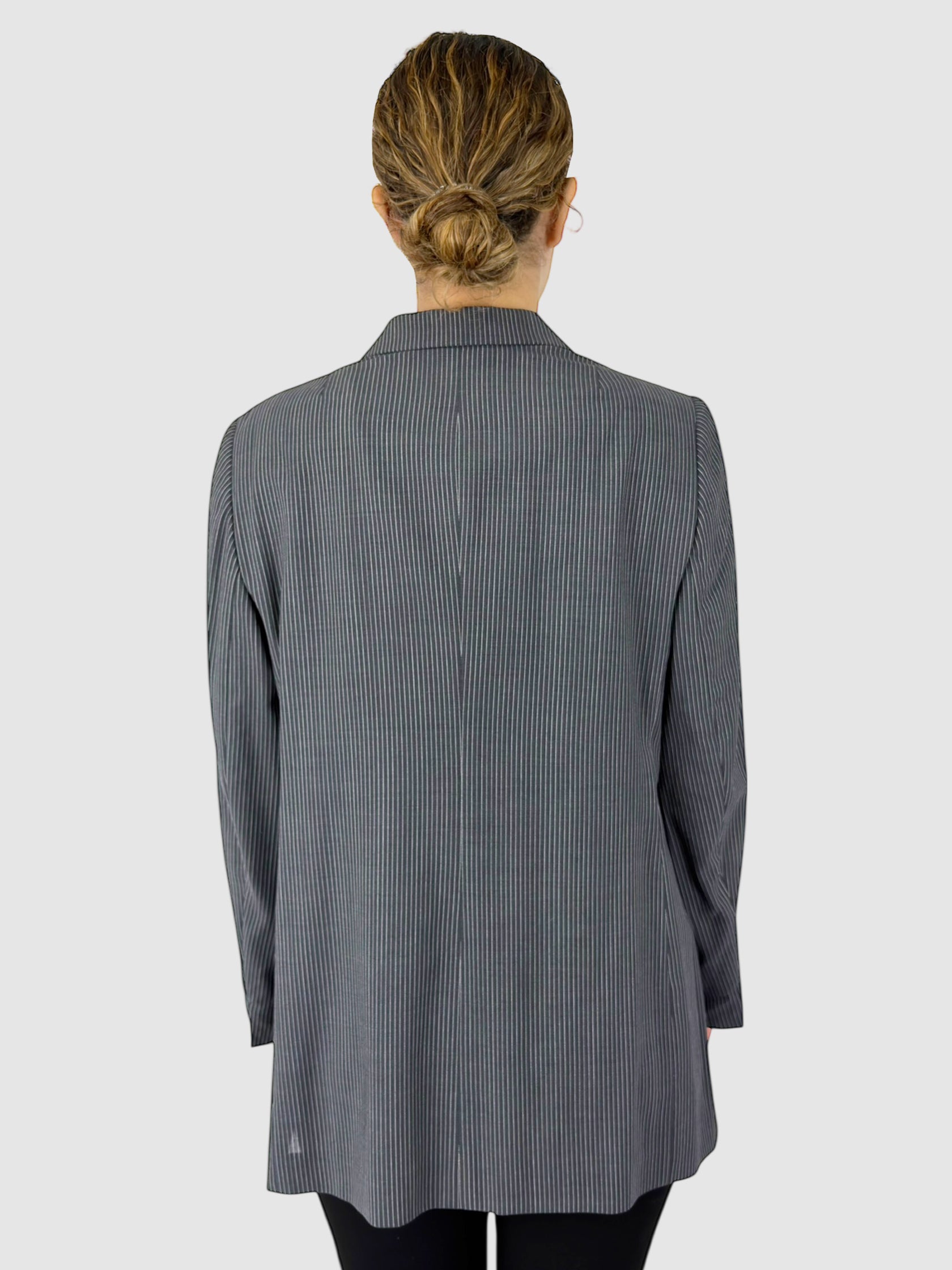Wool Pinstripe Blazer