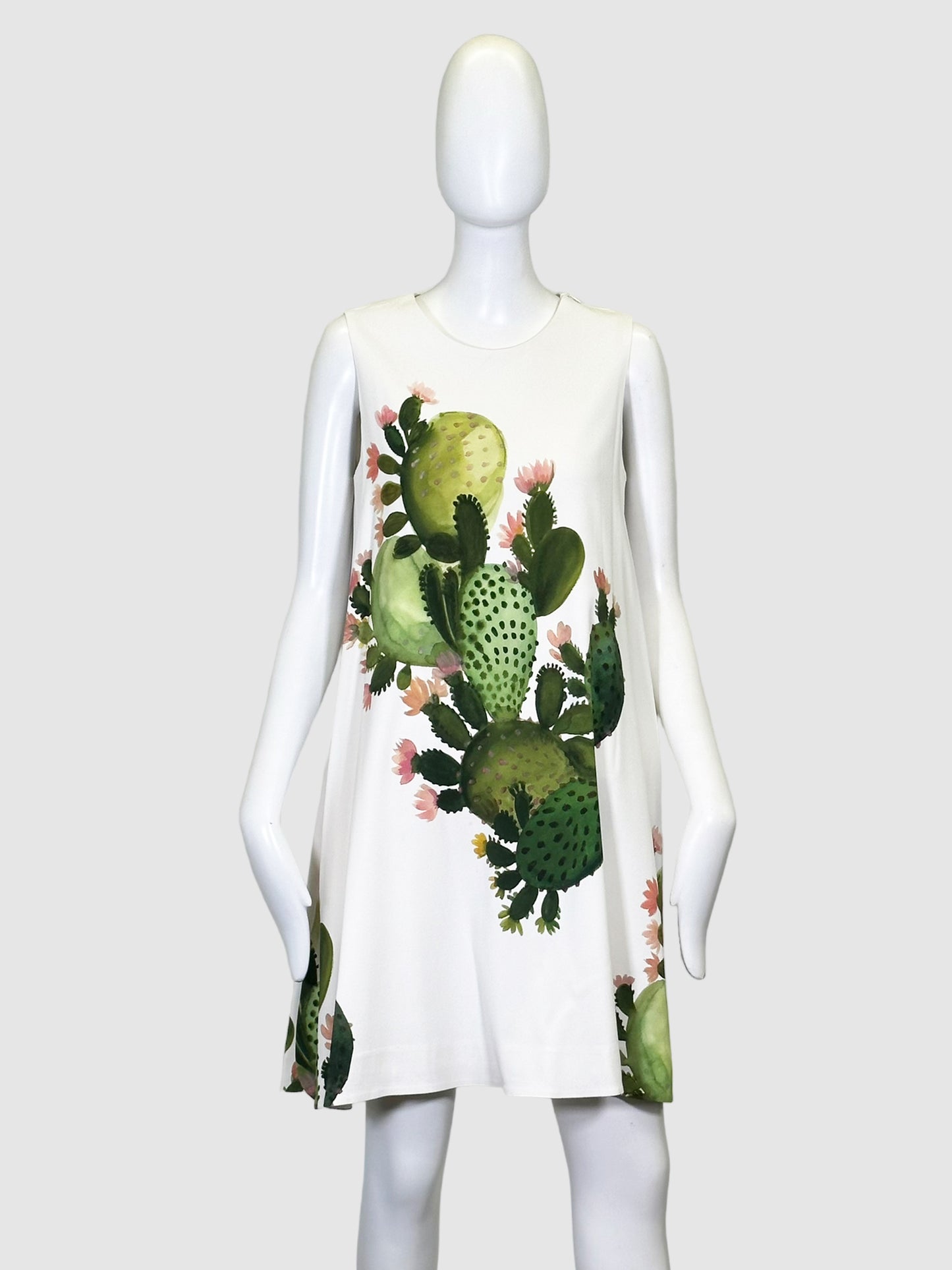 Sportmax Cactus Print Sleeveless Dress - Size 8