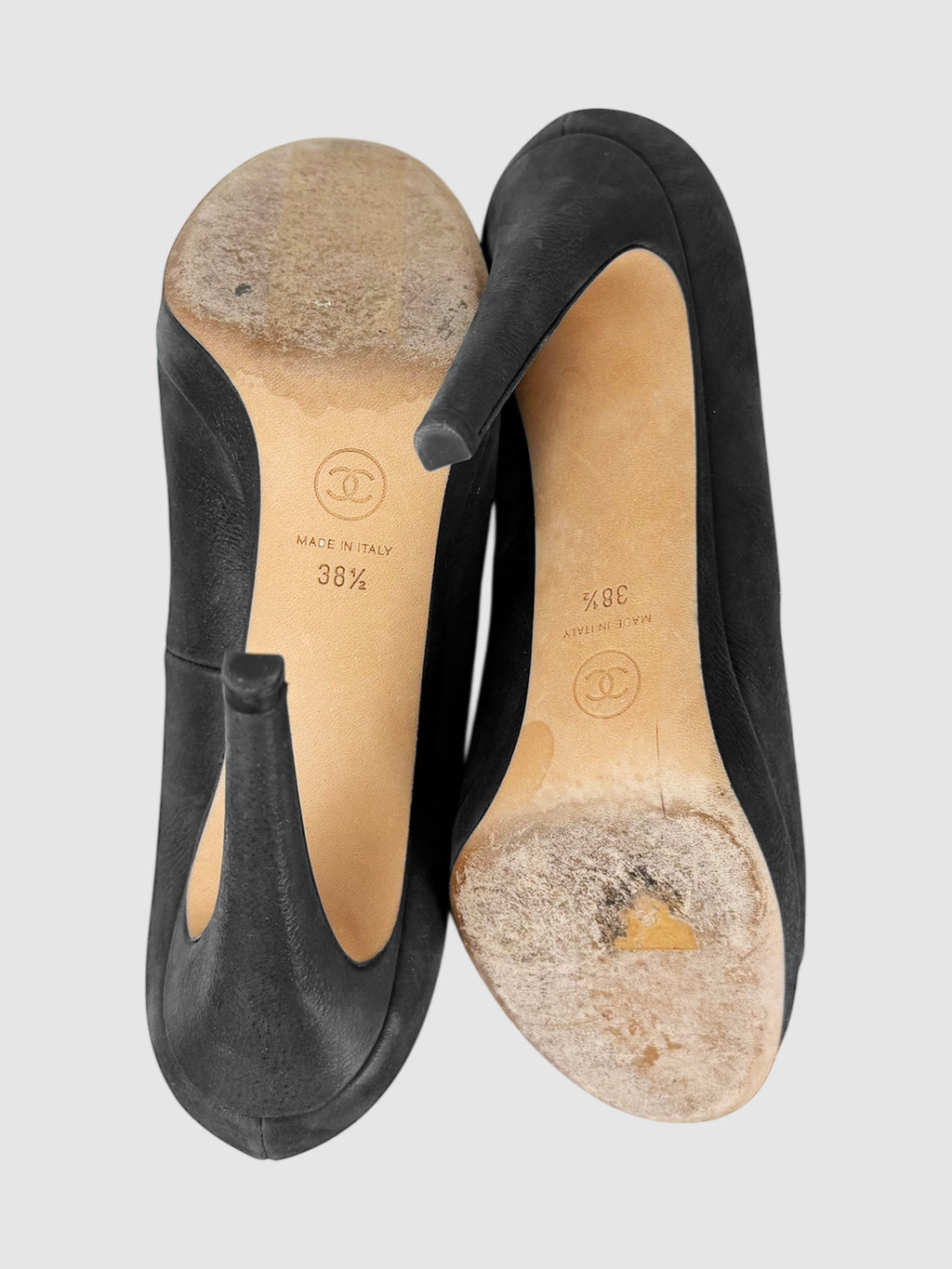 Leather Cap Toe Pumps