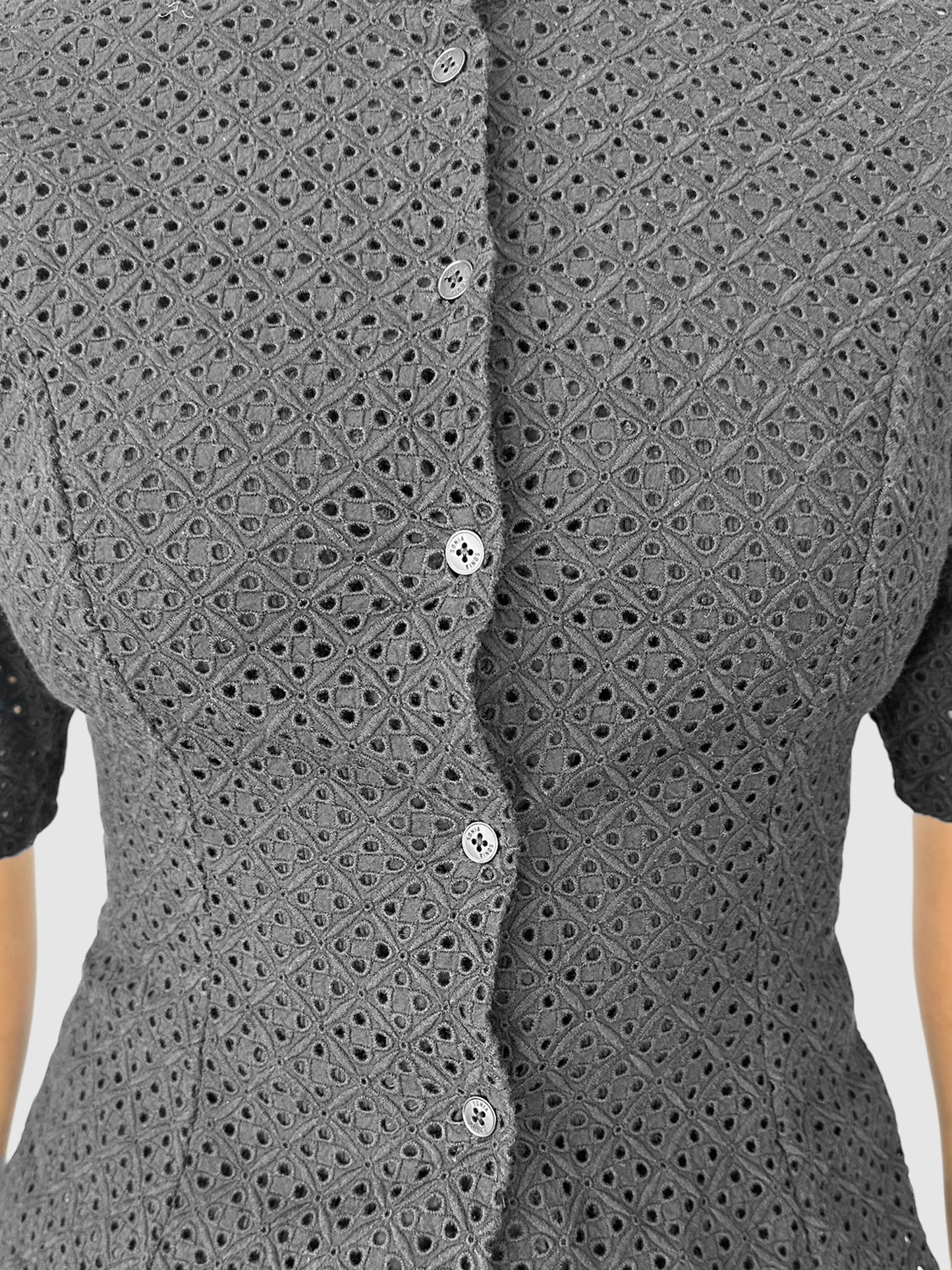 Eyelet Embroidered Top