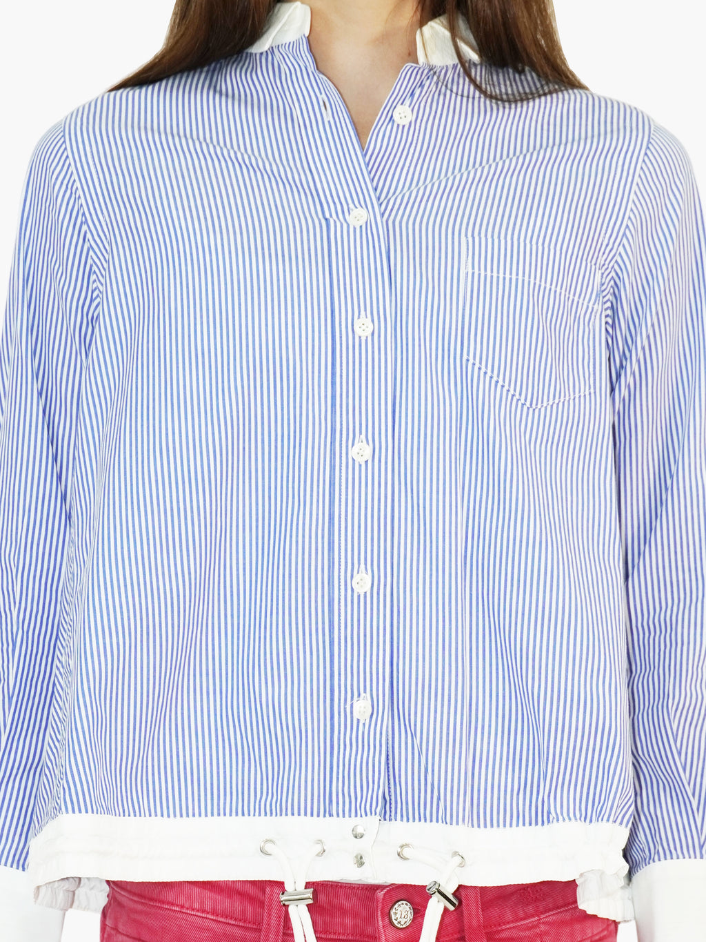 Striped Poplin Top