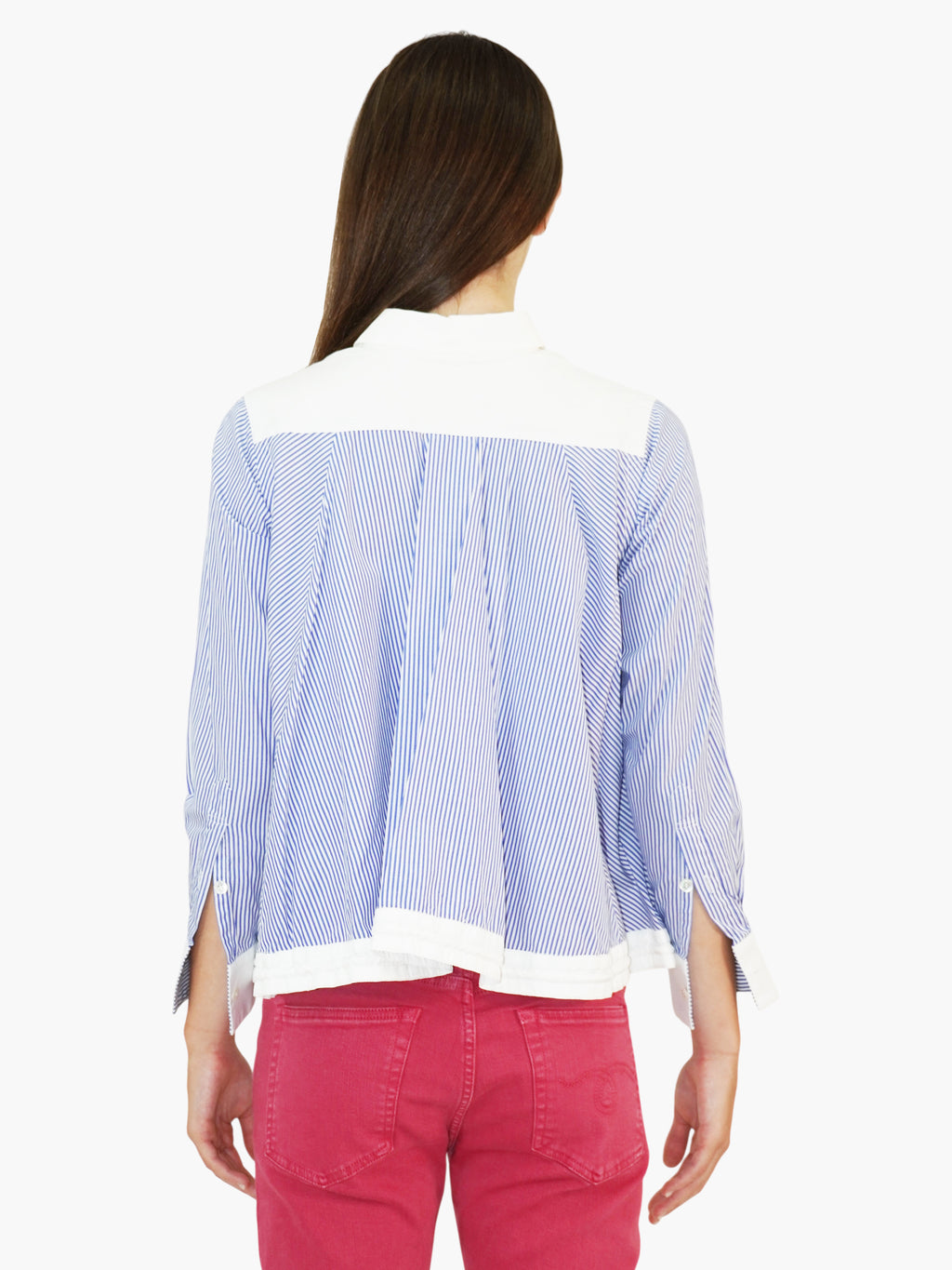 Striped Poplin Top