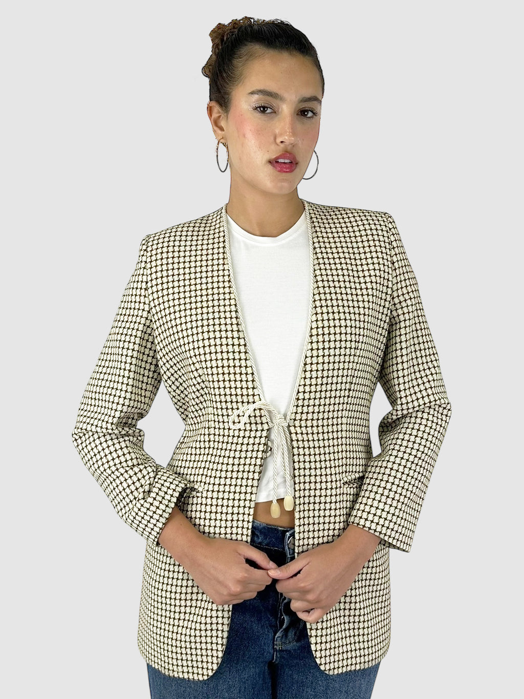 Star-Printed Blazer